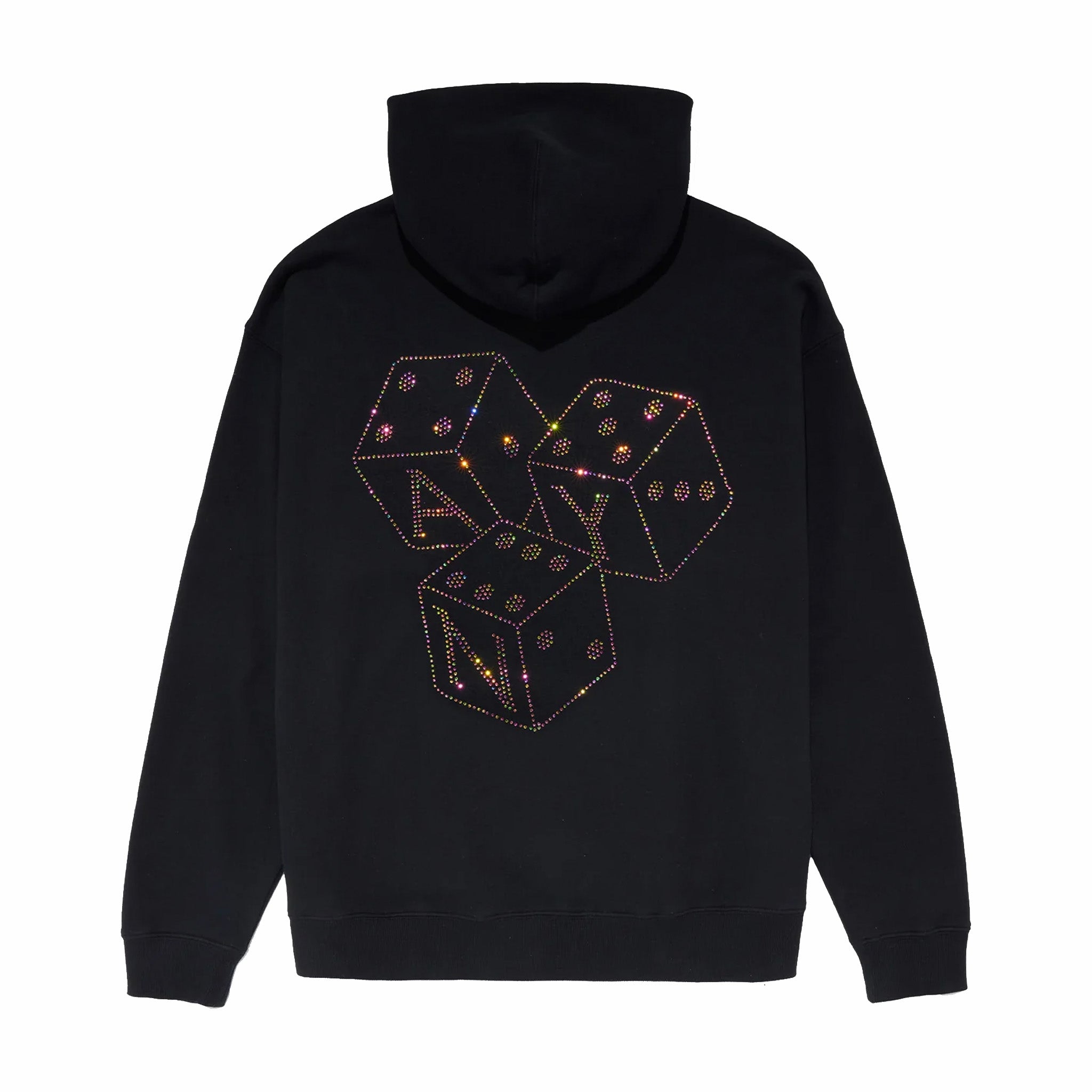 Awake NY Dice Rhinestone Hoodie (Black) - August Shop