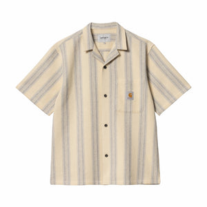 Carhartt WIP S/S Dodson Stripe Shirt (Natural) - August Shop
