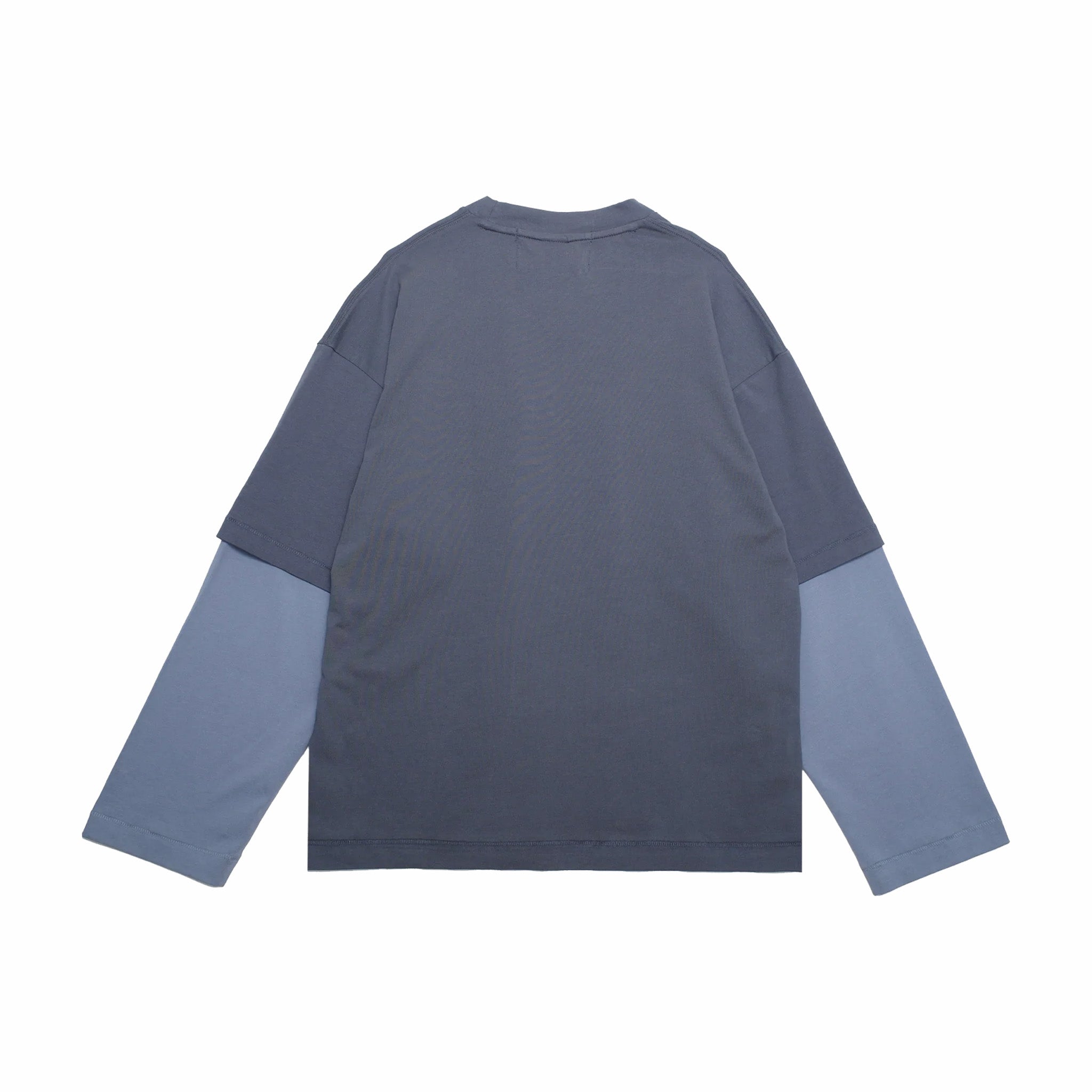 Jungles Double Layer Long Sleeve Tee (Blue) - August Shop