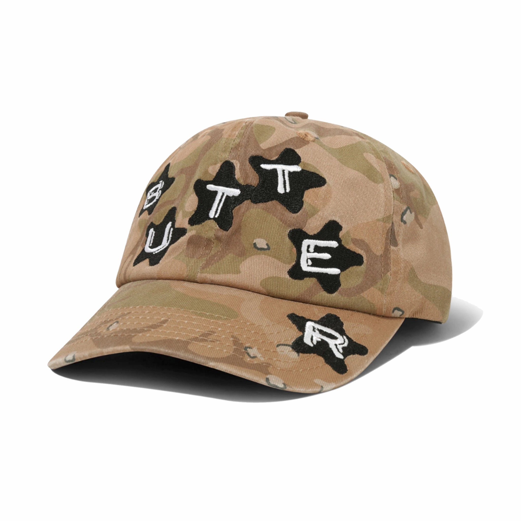 Butter Goods Stars 6 Panel Cap (Desert Camo) - August Shop