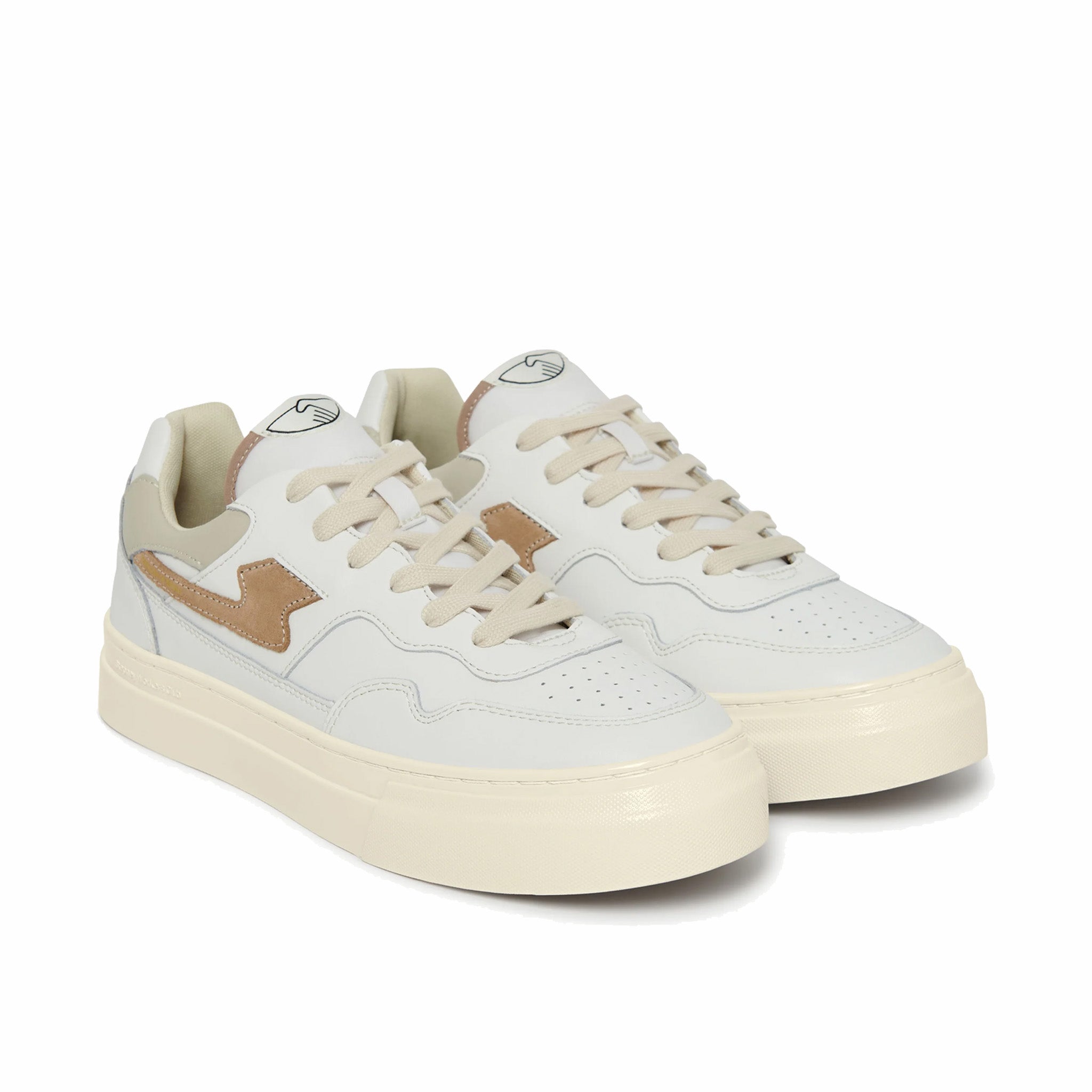 Stepney Workers Club Pearl S-Strike Leather (White/Earth) - August Shop