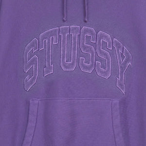 Stussy Embroidered Relaxed Hoodie (Purple) - August Shop