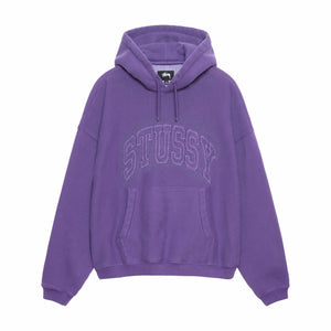 Stussy Embroidered Relaxed Hoodie (Purple) - August Shop