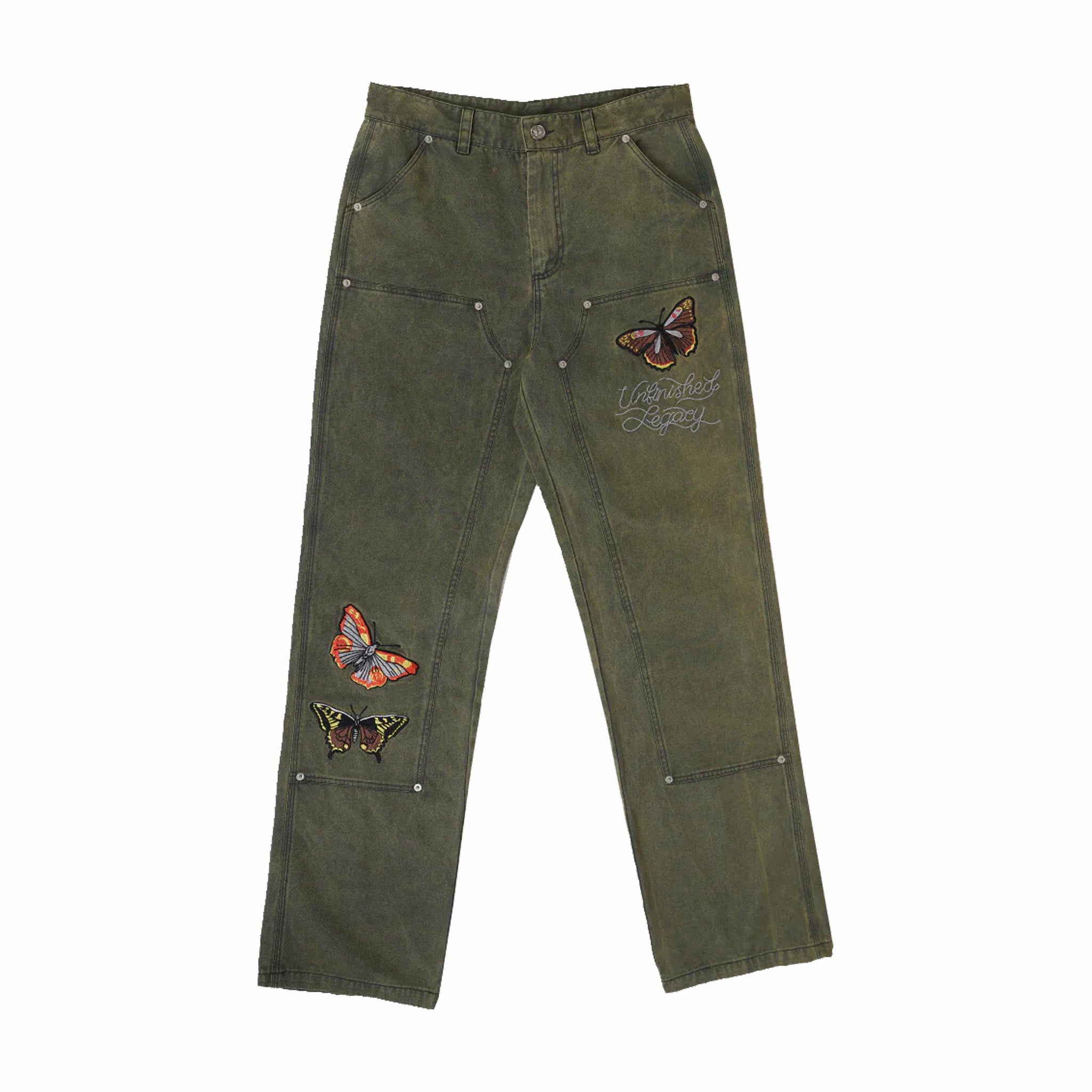 Unfinished Legacy Epidote Double Knee Work Pant (Green) - August Shop
