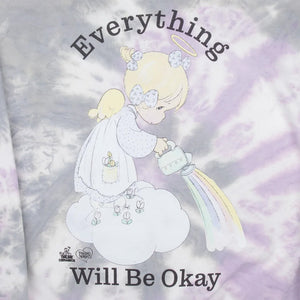 Online Ceramics x Precious Moments "Everything Will Be Ok" Hand Dyed Sweatshirt 14oz Fleece (Tie-Dye) - August Shop