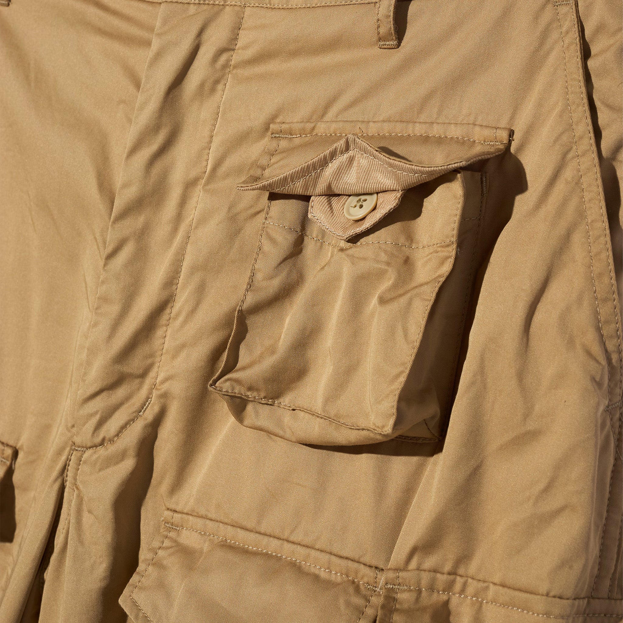 Engineered Garments FA Pant - Khaki Cotton Superfine Twill (Tan) - August Shop