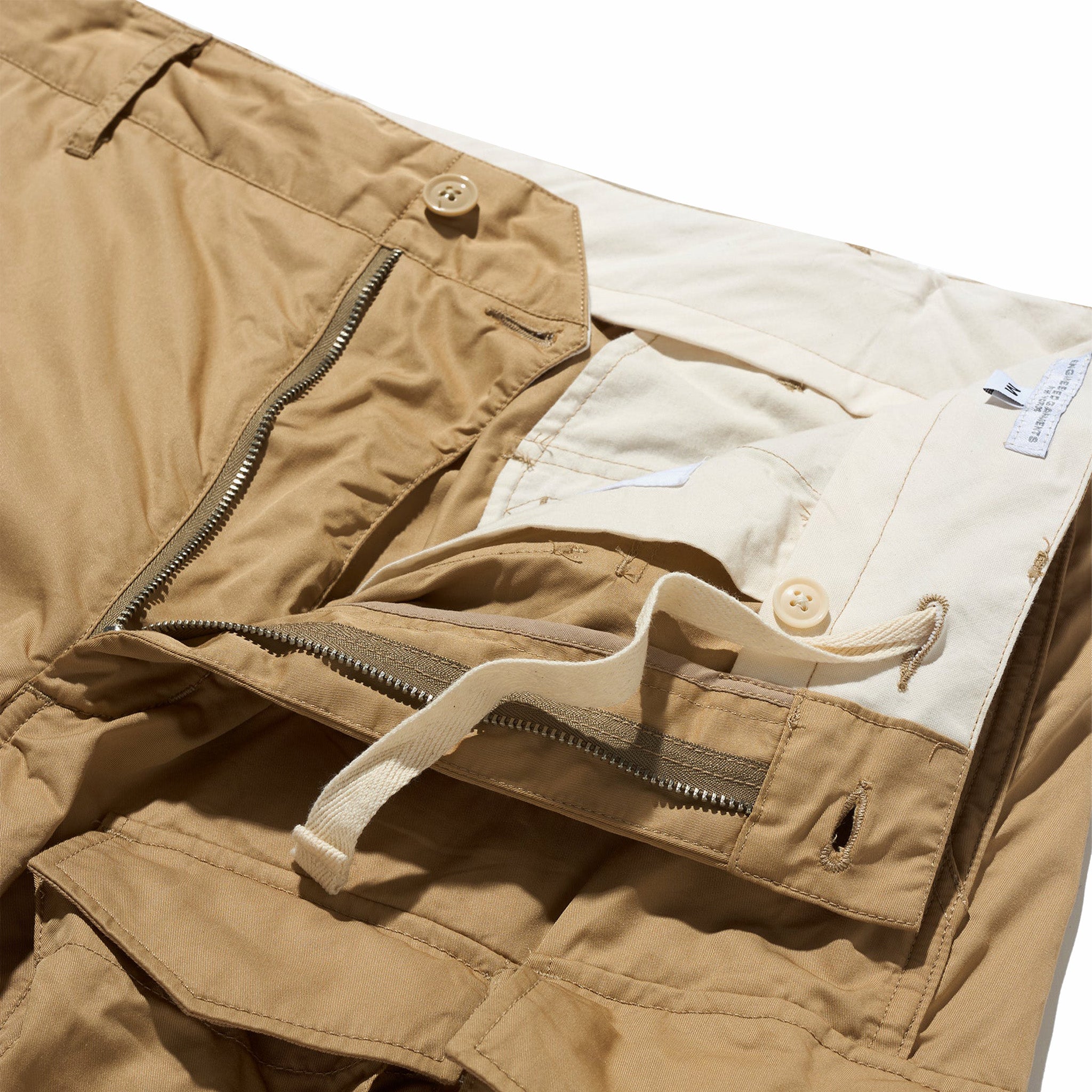 Engineered Garments FA Pant - Khaki Cotton Superfine Twill (Tan) - August Shop