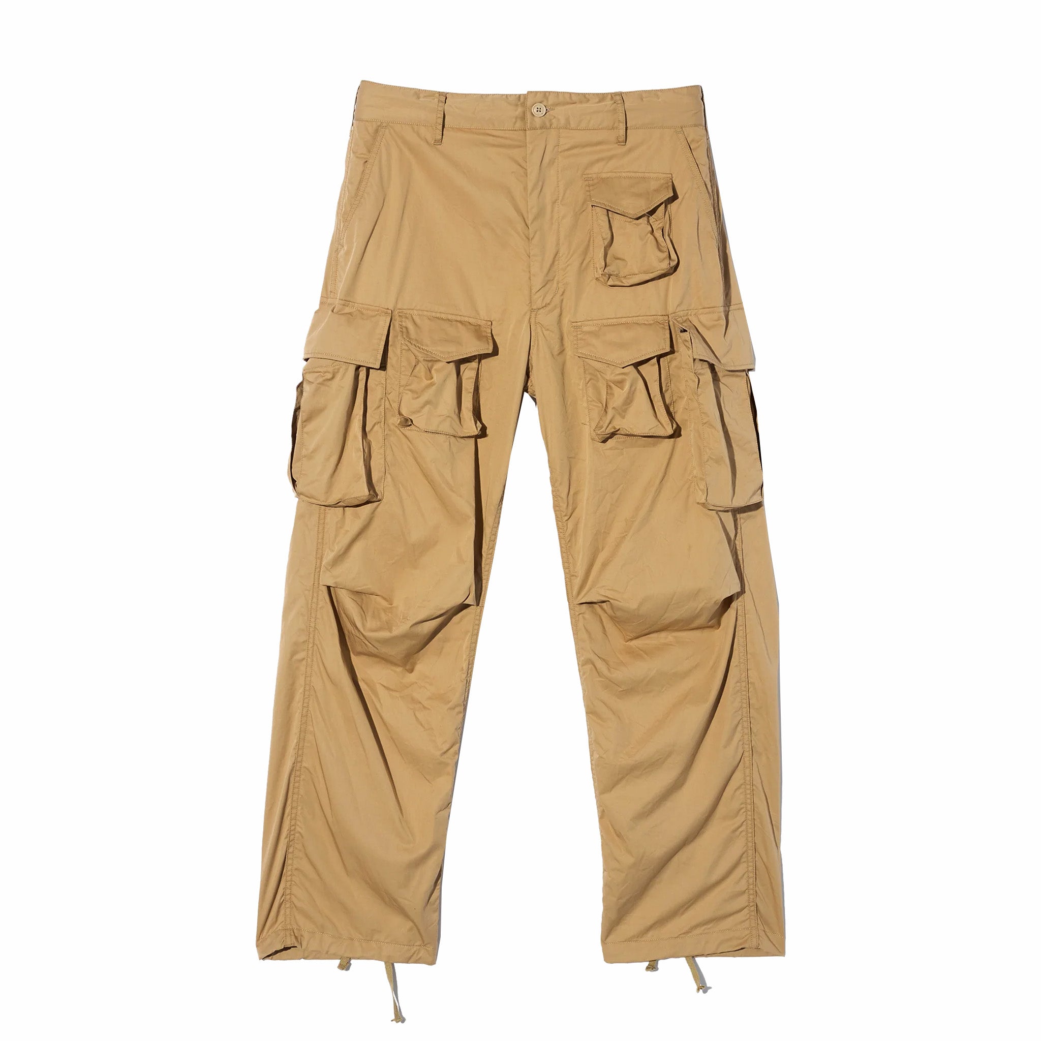 Engineered Garments FA Pant - Khaki Cotton Superfine Twill (Tan) - August Shop