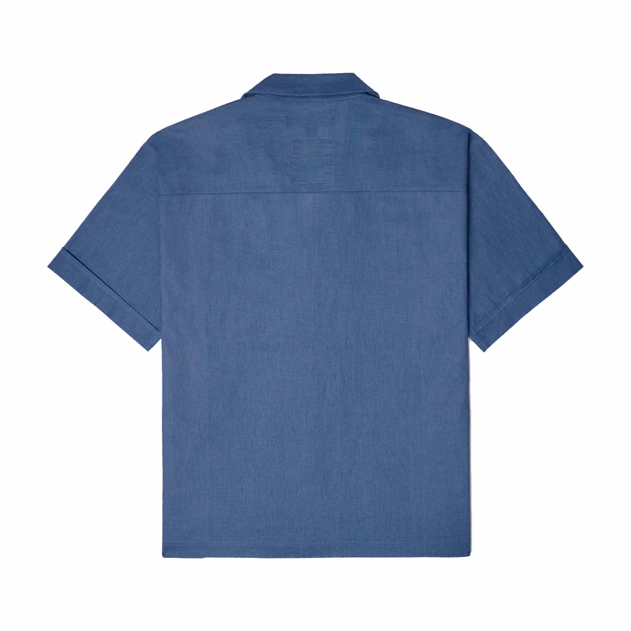 Kidsuper Face Camp Shirt (Blue) - August Shop