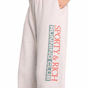 Sporty & Rich Finish Line Sweatpant (Heather Gray/Multi) - August Shop