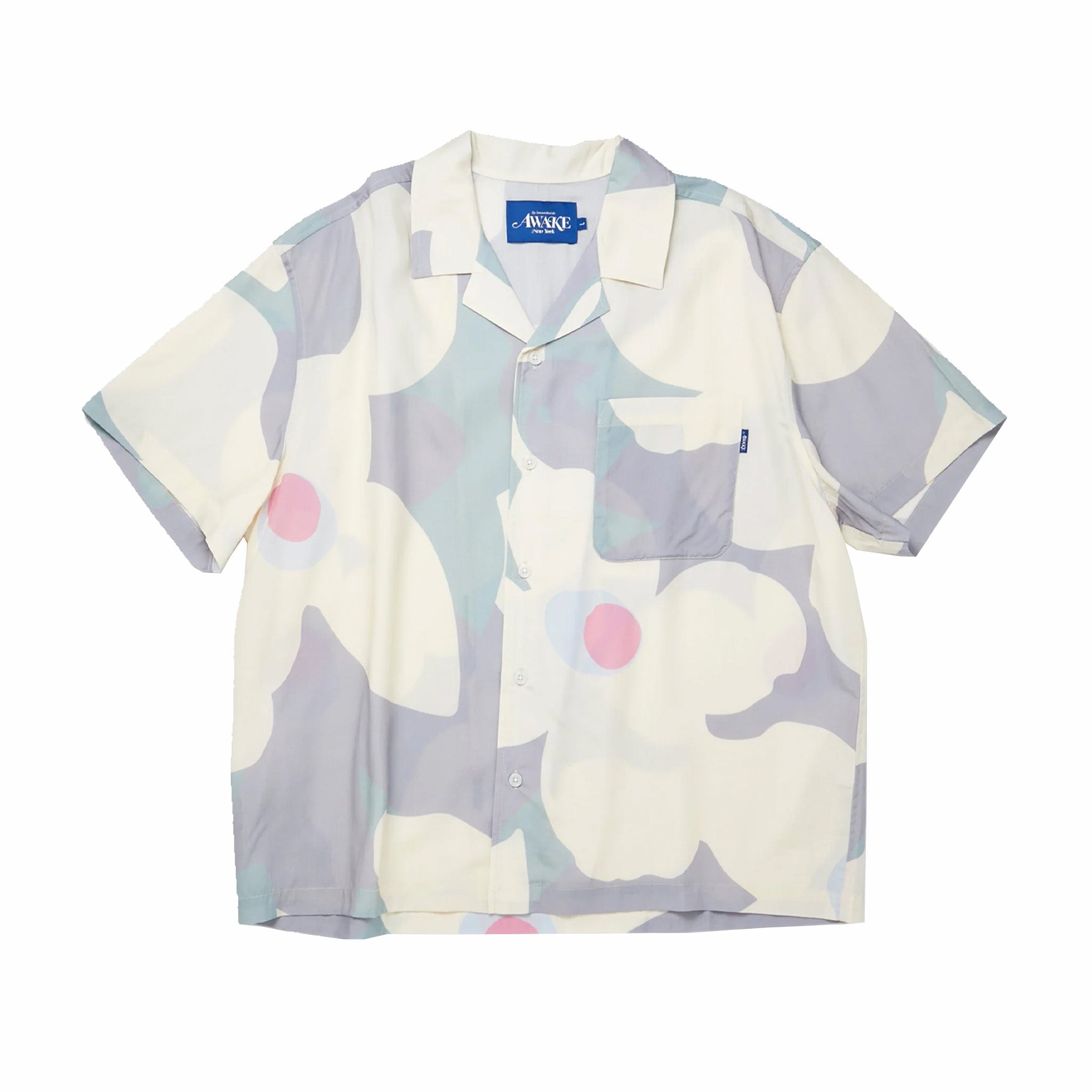 Awake NY Floral Camp Shirt (Grey Multi) - August Shop