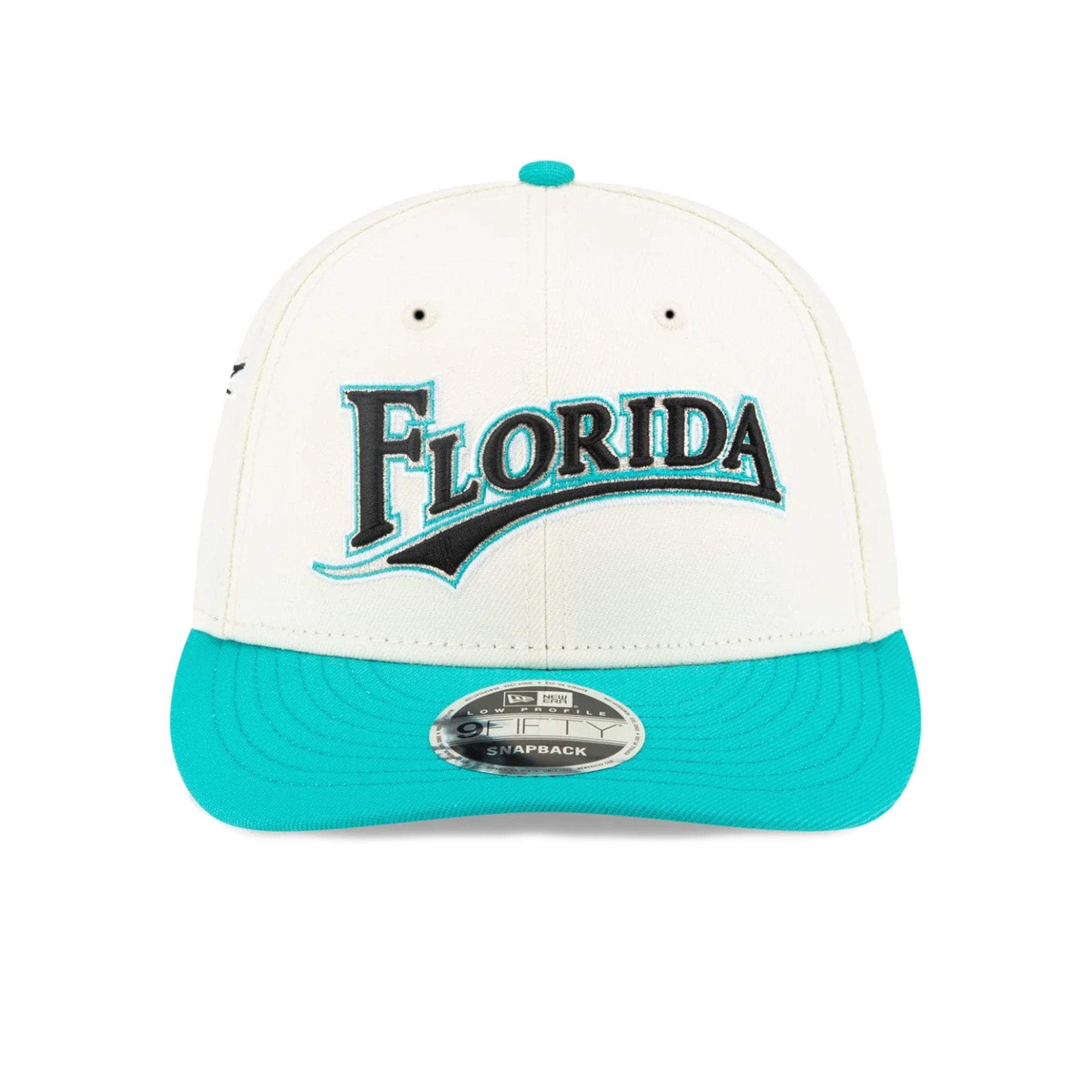 New Era x FELT Florida Marlins Low Profile 9FIFTY Snapback (White) - August Shop