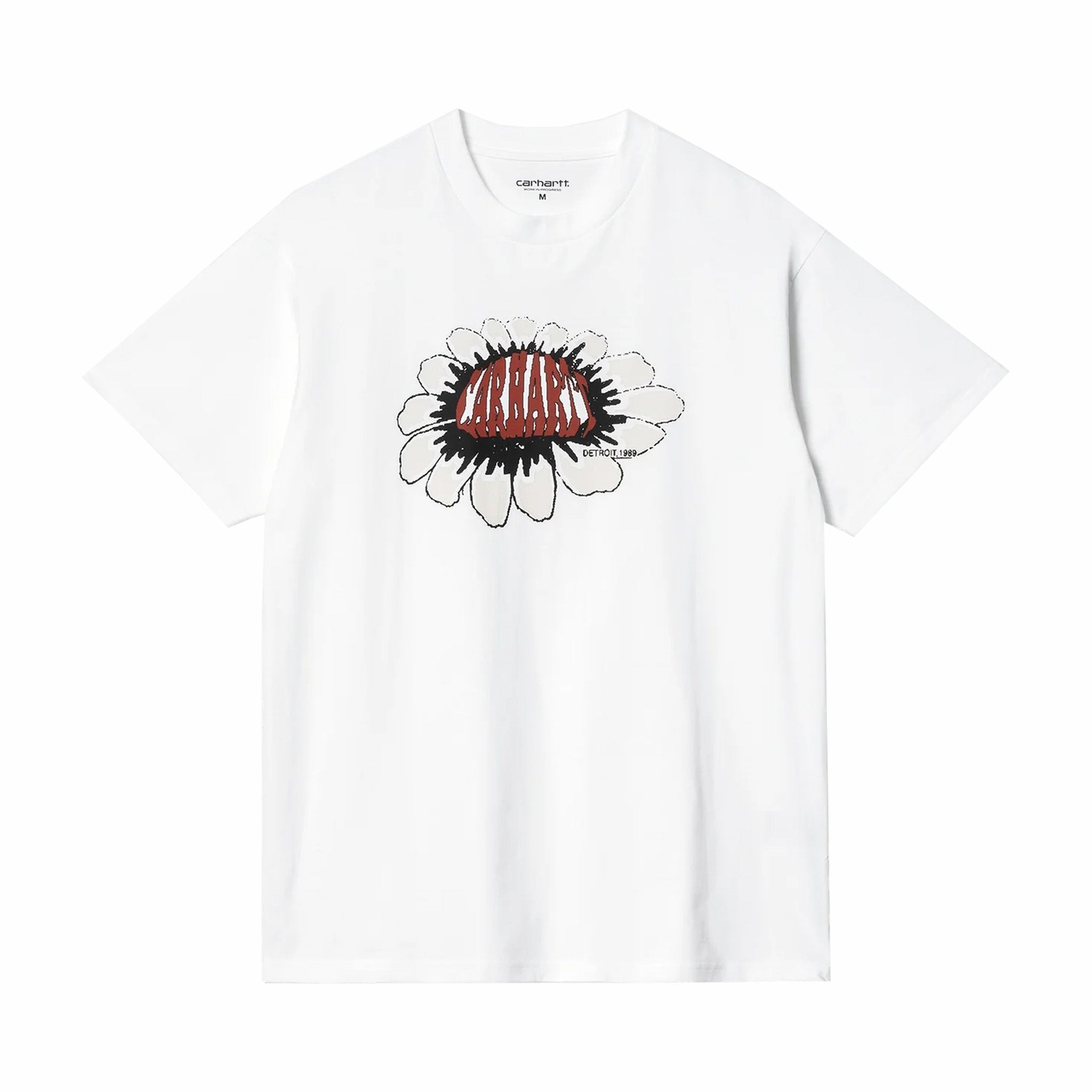 Carhartt WIP S/S Pixel Flower T-Shirt (White) - August Shop