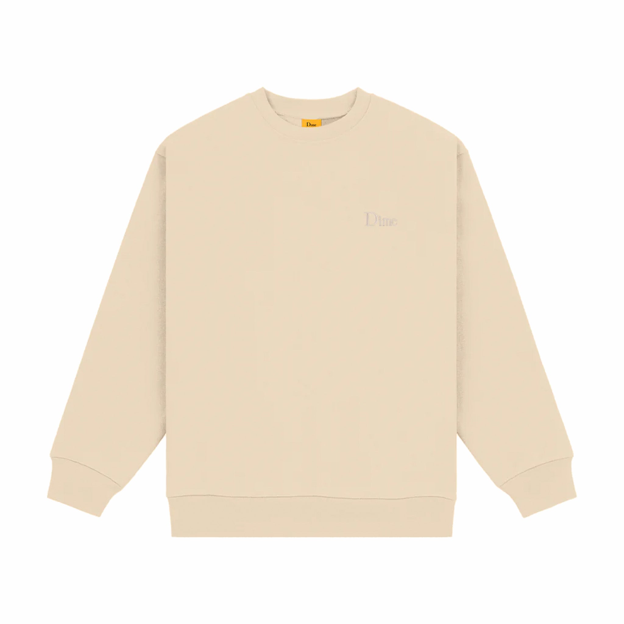 Dime Classic Small Logo Crewneck (Fog) - August Shop