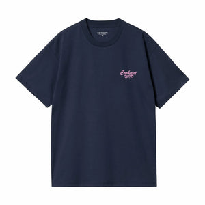 Carhartt WIP Friendship T-Shirt (Air Force Blue/Light Pink) - August Shop
