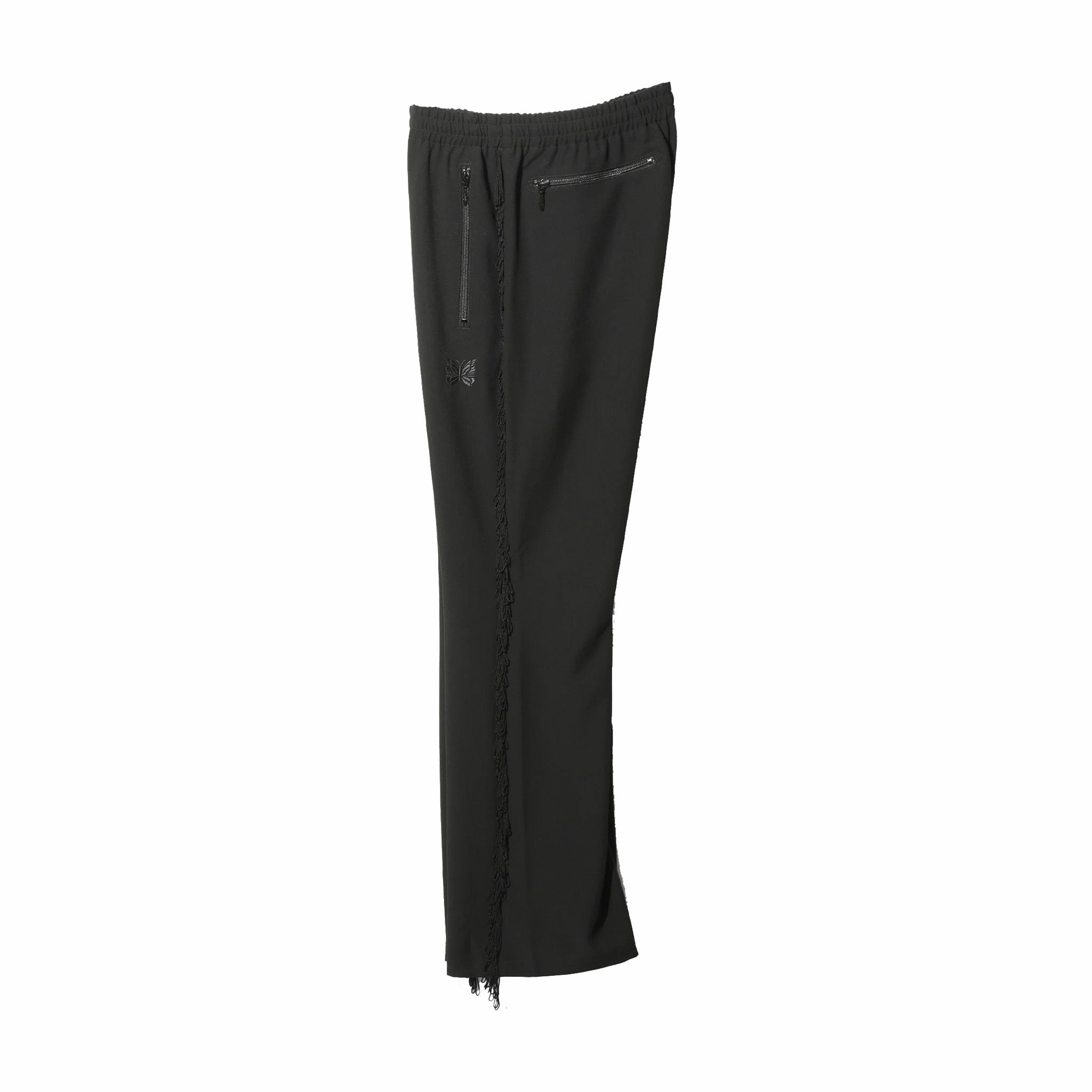 Needles Fringe Boot-Cut Track Pant (Poly Kersey/Black) - August Shop