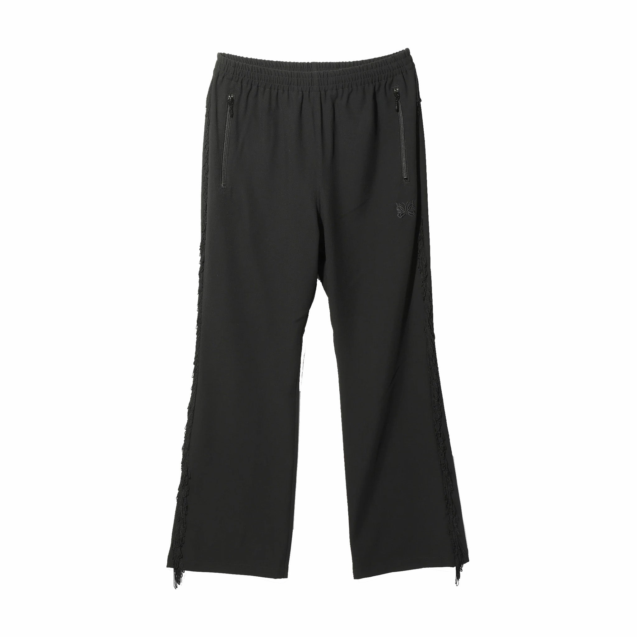 Needles Fringe Boot-Cut Track Pant (Poly Kersey/Black) - August Shop