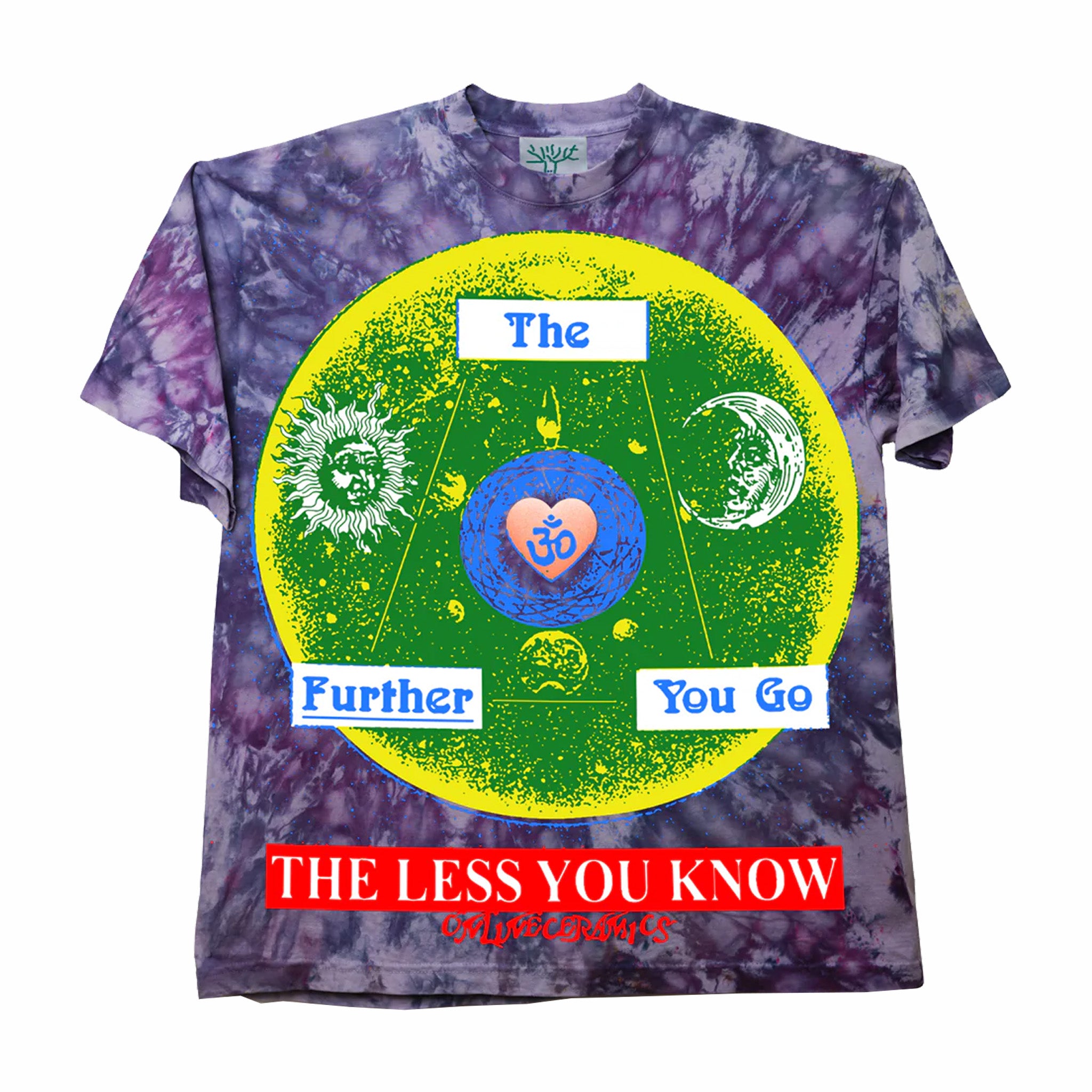 Online Ceramics The Further You Go Tie-Dye SS Tee - Hand Dyed (Purple) - August Shop