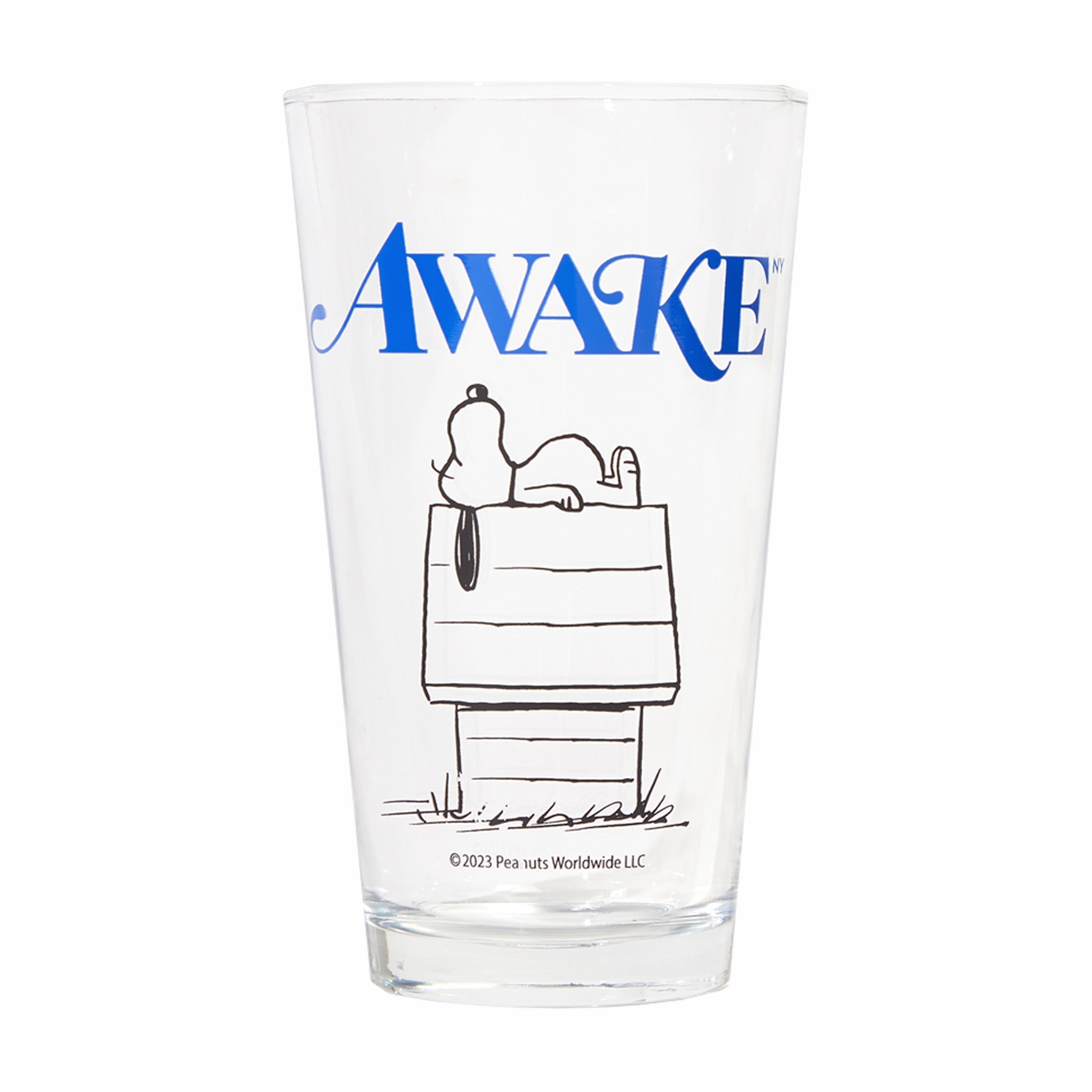 Awake NY x Peanuts Glass Cup (Dog Print) - August Shop