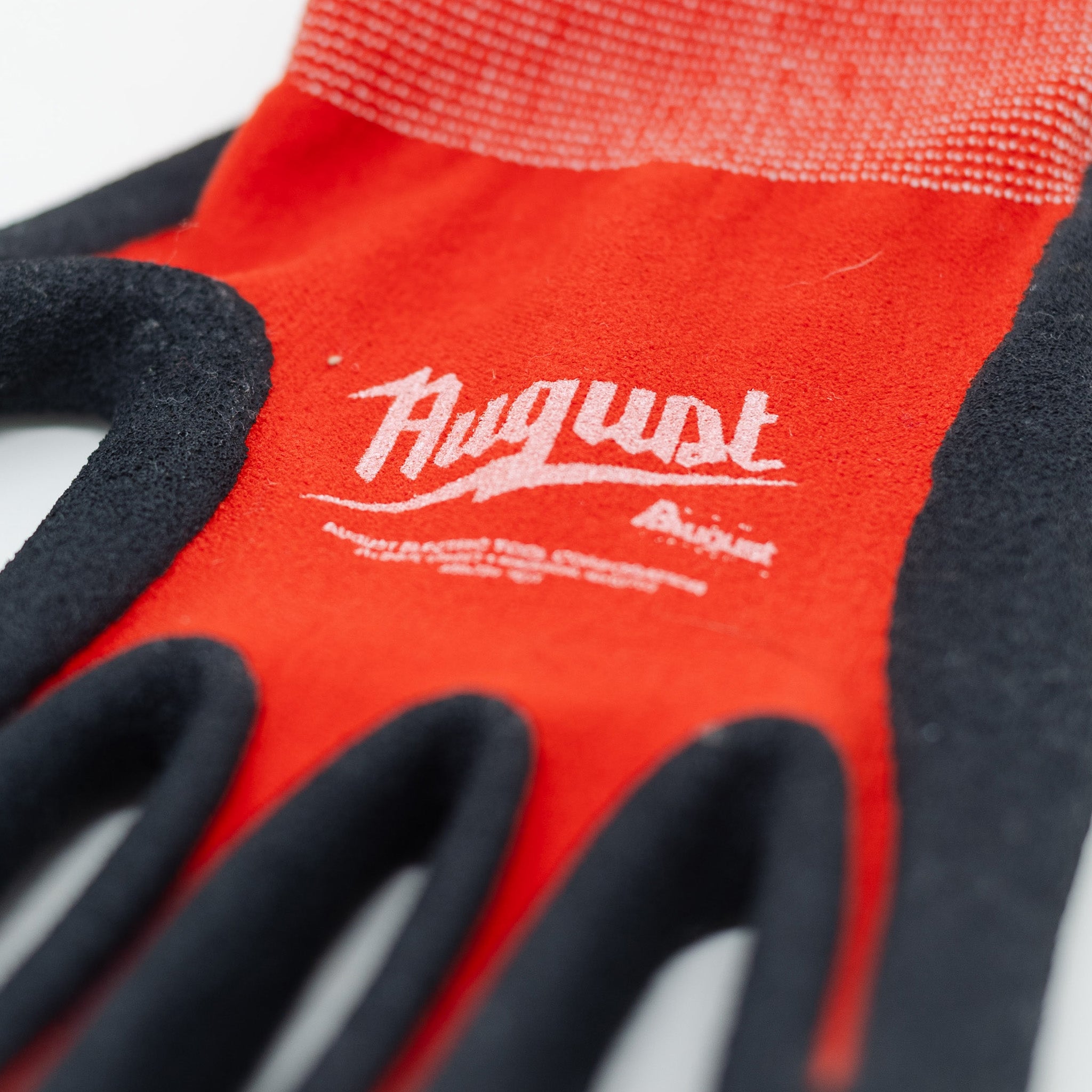 August &quot;Electric Tools&quot; Work Gloves (Red) - August Shop