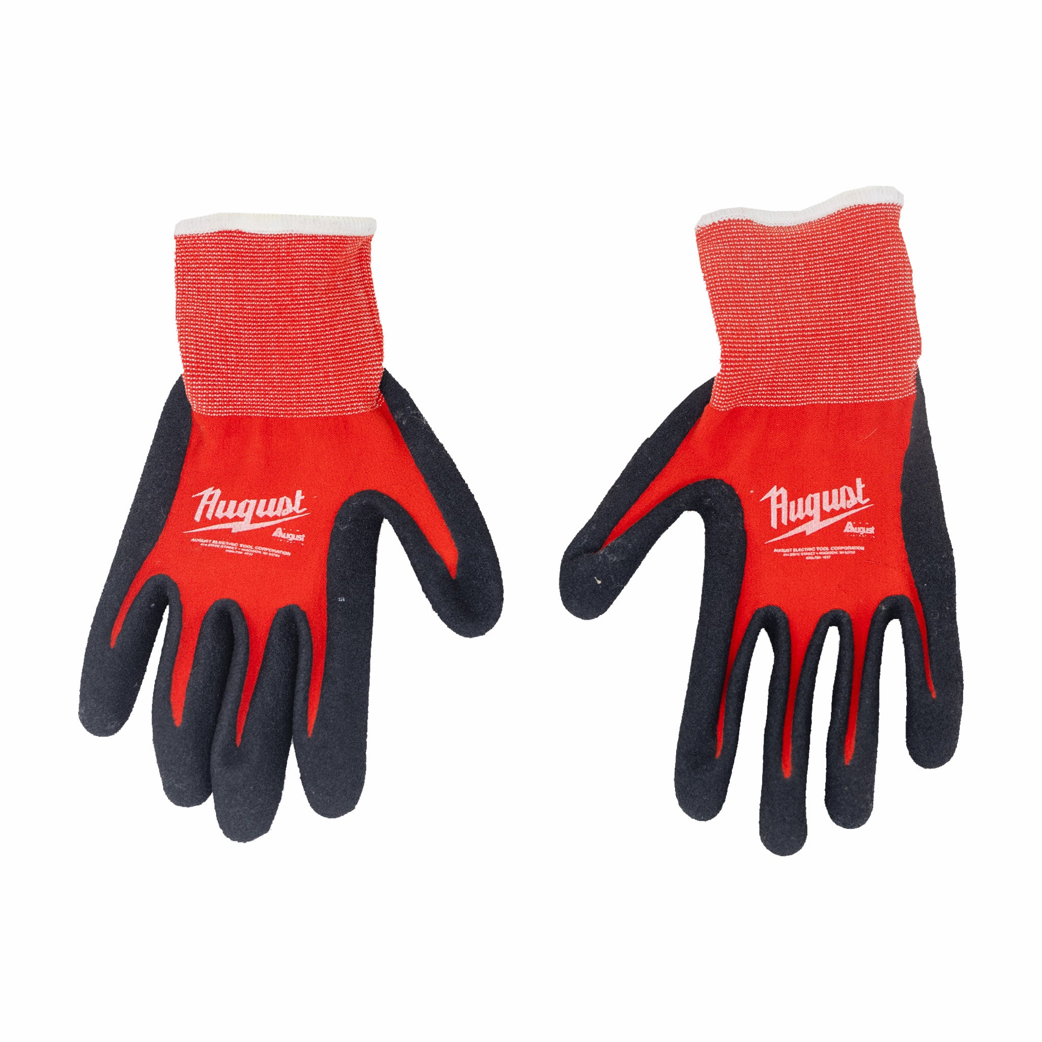 August &quot;Electric Tools&quot; Work Gloves (Red) - August Shop