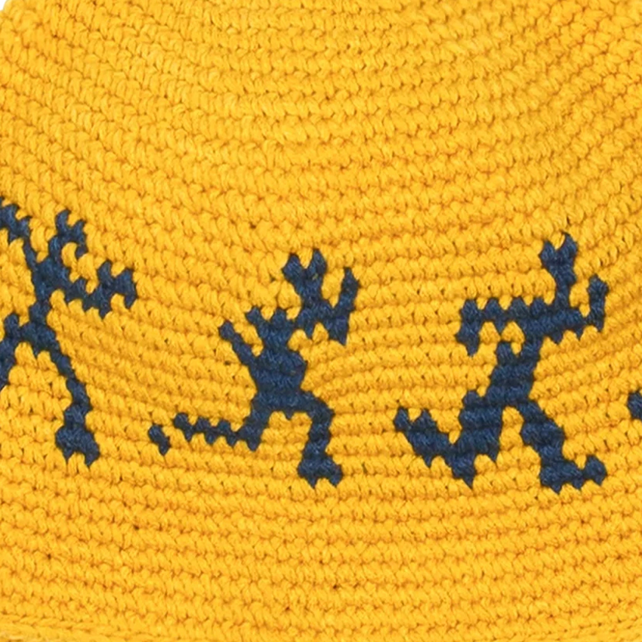 KidSUper Running Guys Crochet Hat (Golden) - August Shop