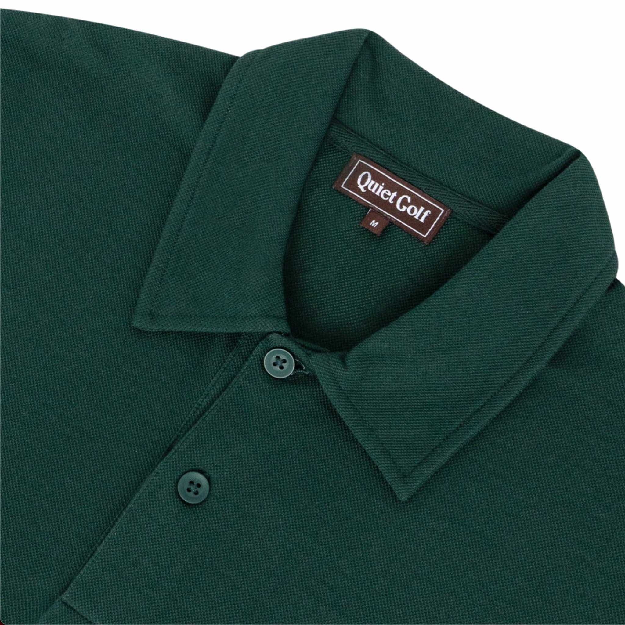 Quiet Golf Society LS Polo (Forest) - August Shop