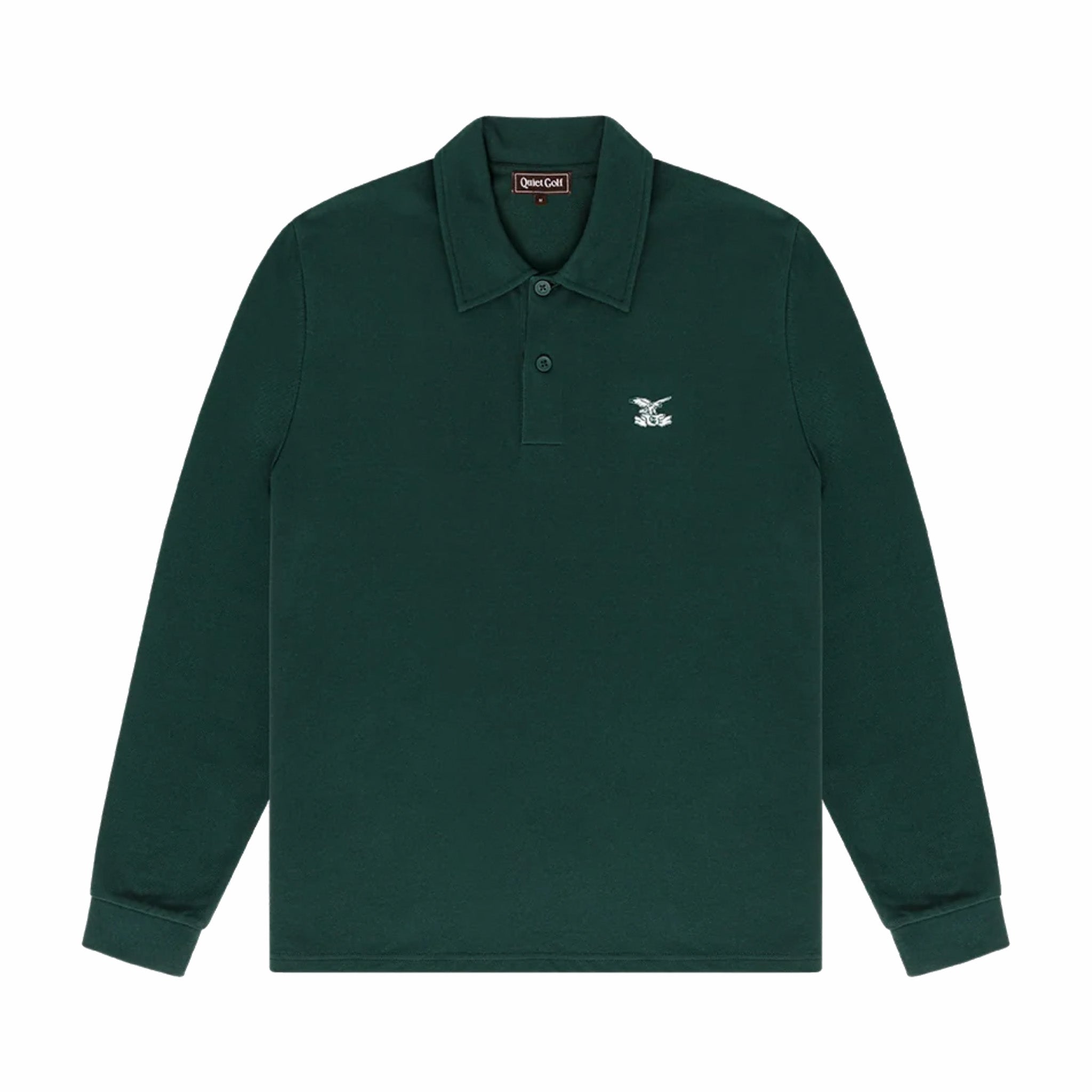 Quiet Golf Society LS Polo (Forest) - August Shop
