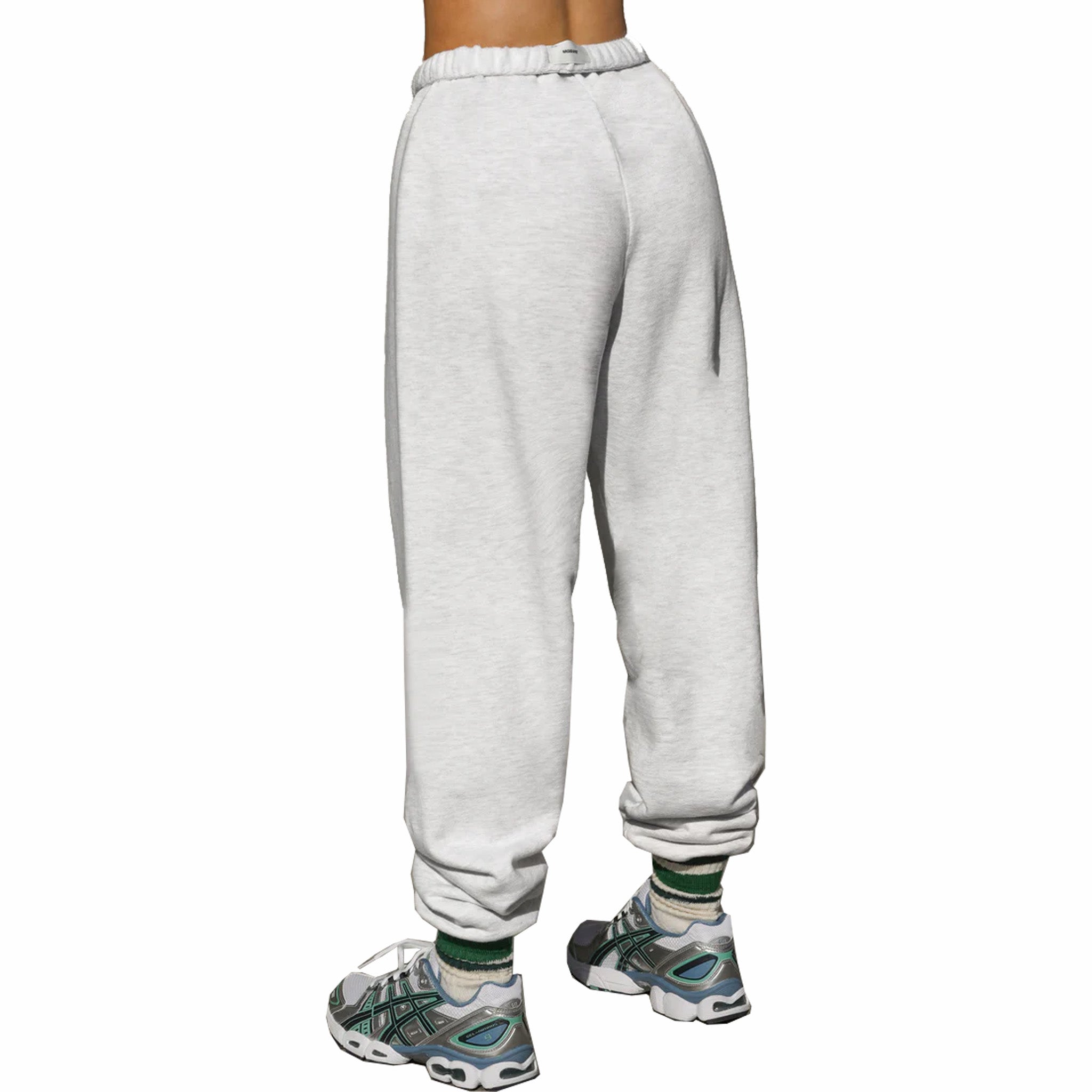Joah Brown Oversized Jogger (Pearl Grey French Terry) - August Shop