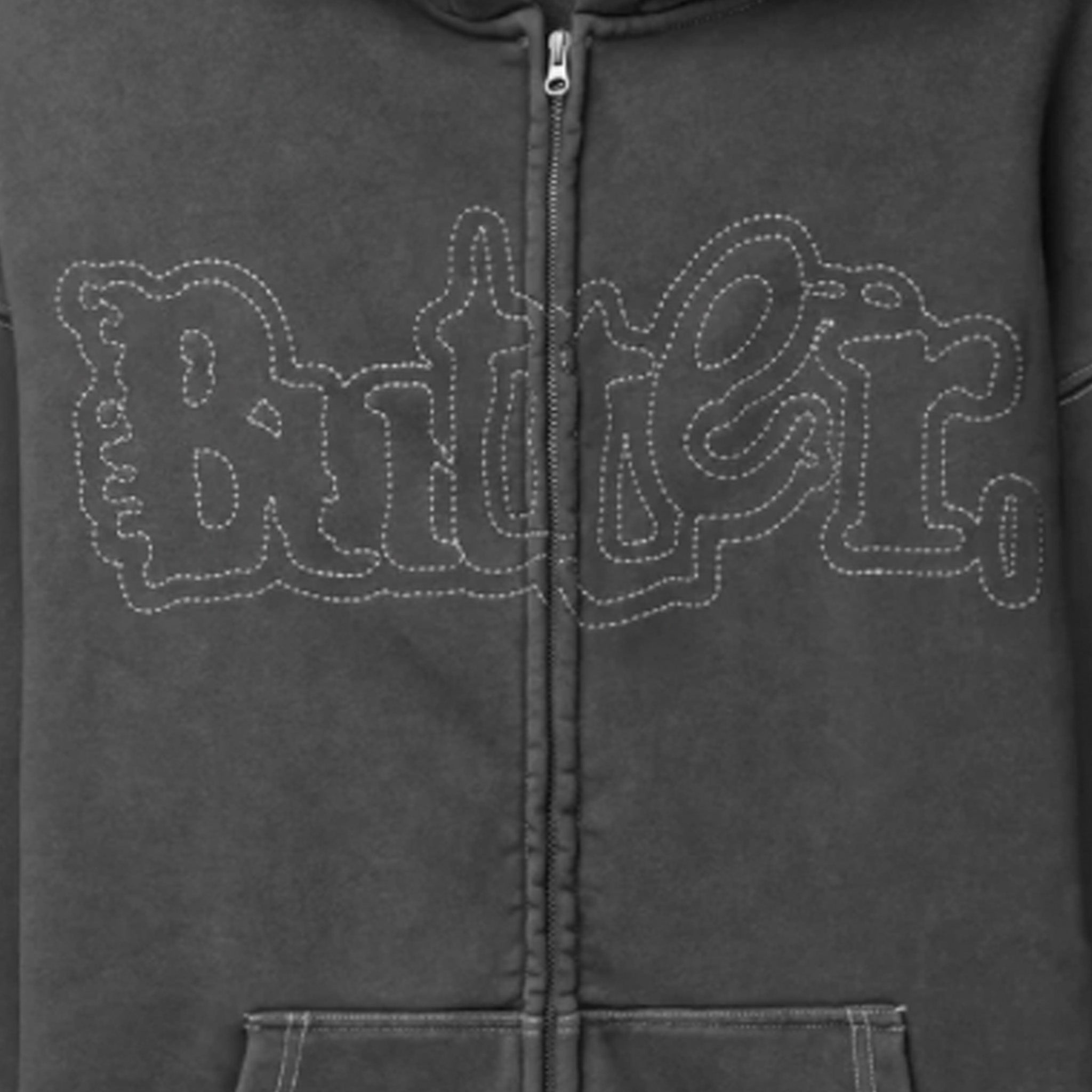 Butter Goods Breakdown Zip-Thru Hood (Washed Black) - August Shop