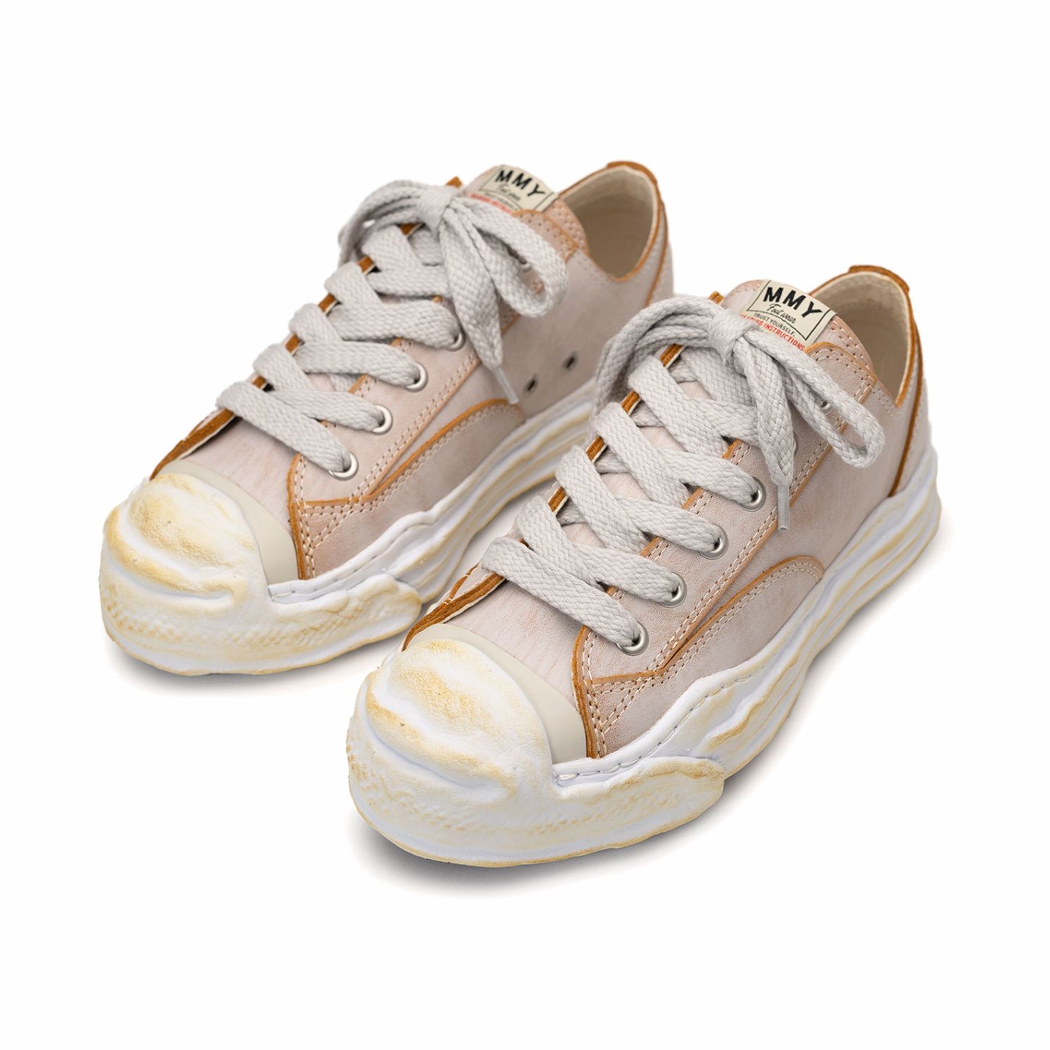 Maison MIHARA YASUHIRO &quot;HANK&quot; OG Sole VE Leather Low-top Sneaker (White) - August Shop
