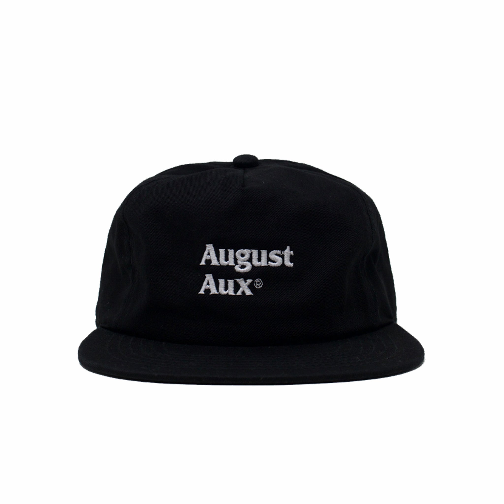 August &quot;August Aux&quot; 5 Panel Pinch Front Hat (Black) - August Shop
