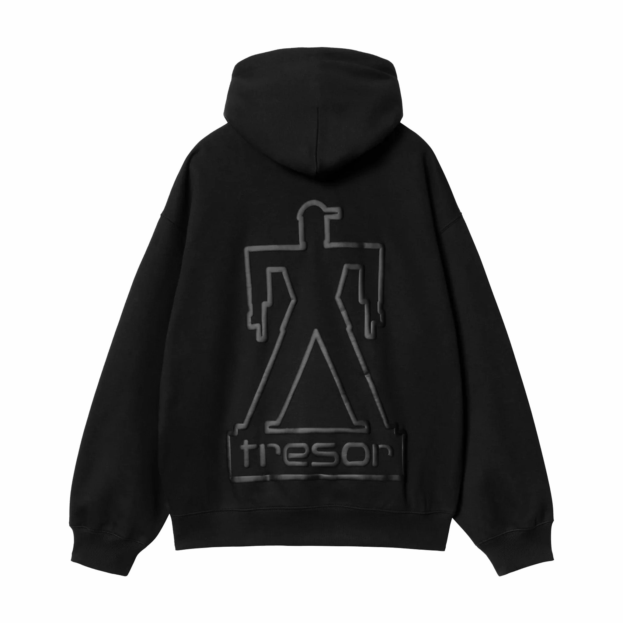 Carhartt WIP x TRESOR Basement Hooded Sweatshirt (Black/Grey) - August Shop