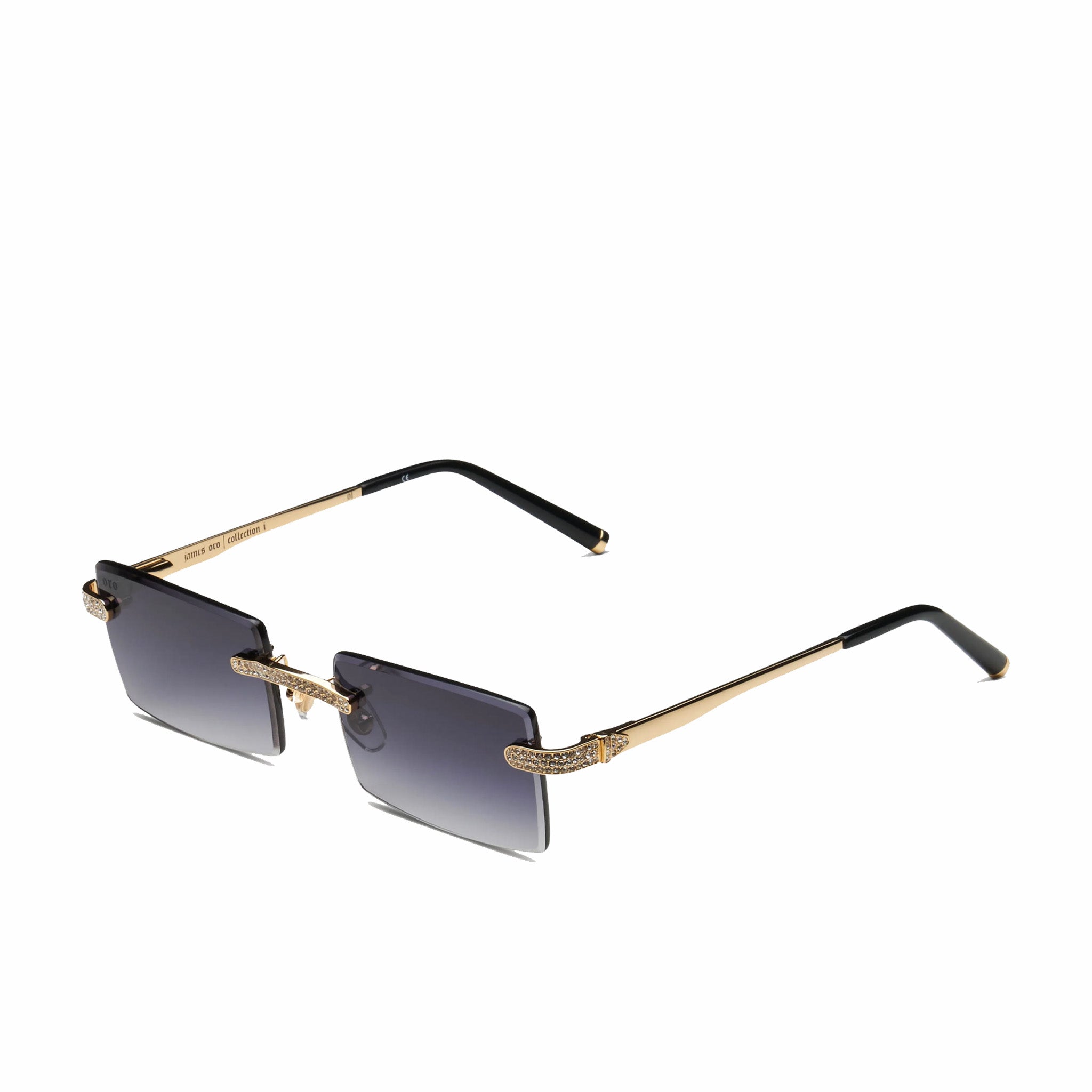 James Oro Iced Black Tint Authentic Sunglasses (Black) - August Shop