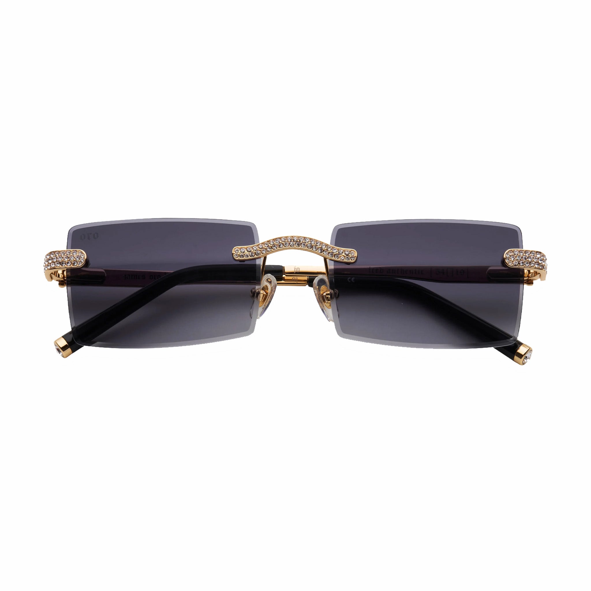 James Oro Iced Black Tint Authentic Sunglasses (Black) - August Shop