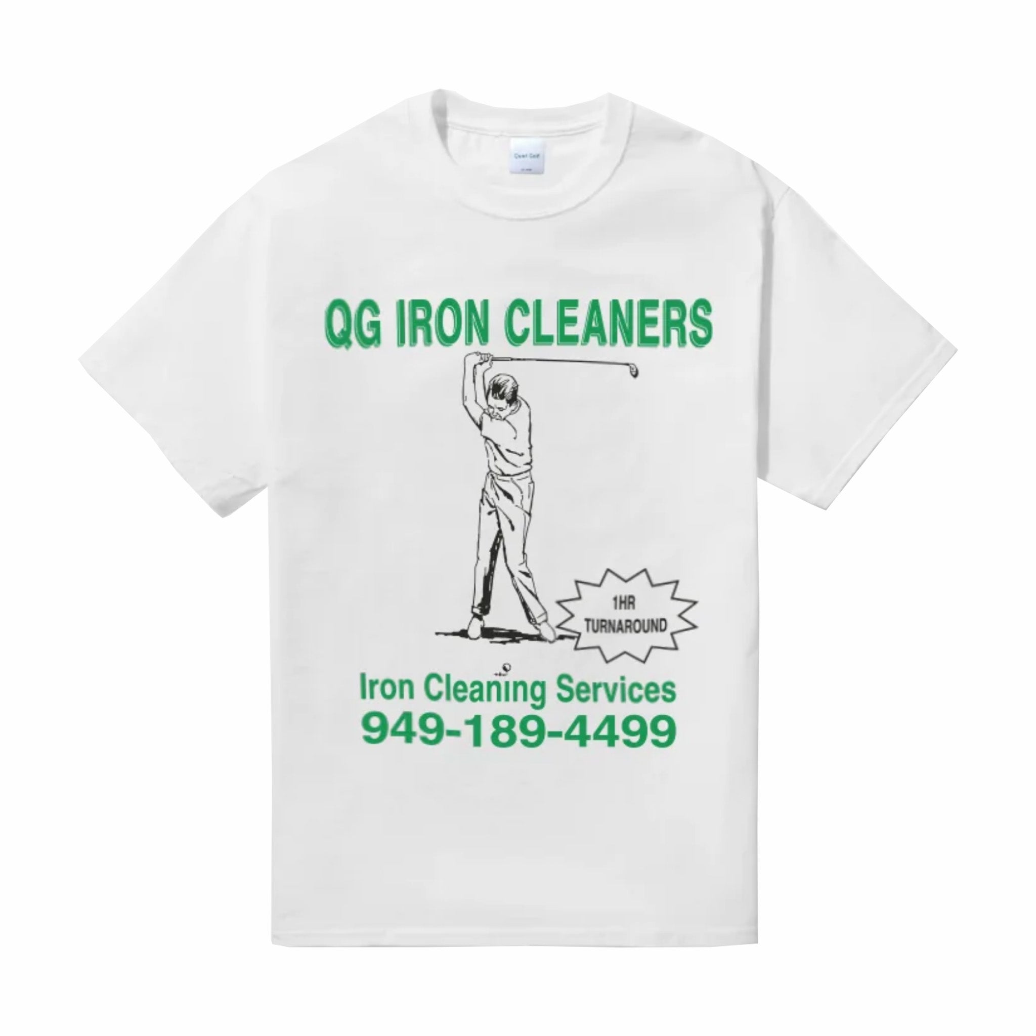 Quiet Golf Cleaners T-Shirt (White) - August Shop