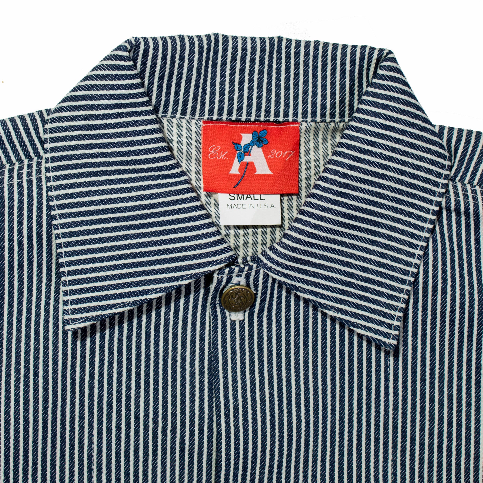 August &quot;Cares&quot; Shop Jacket (Hickory Stripe) - August Shop