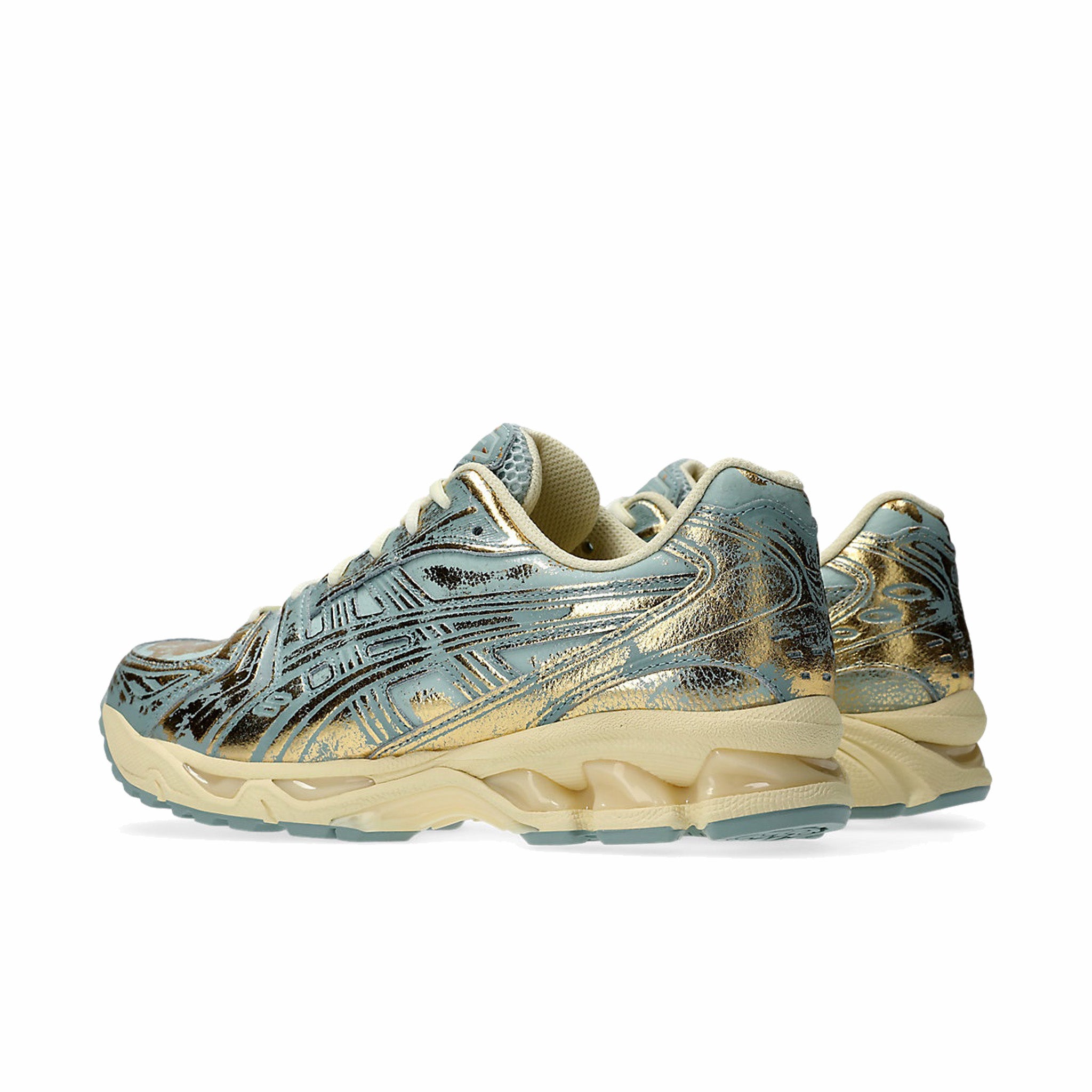 ASICS Gel-Kayano 14 &quot;Pre-Worn&quot; (Pure Gold/Cold Moss) - August Shop