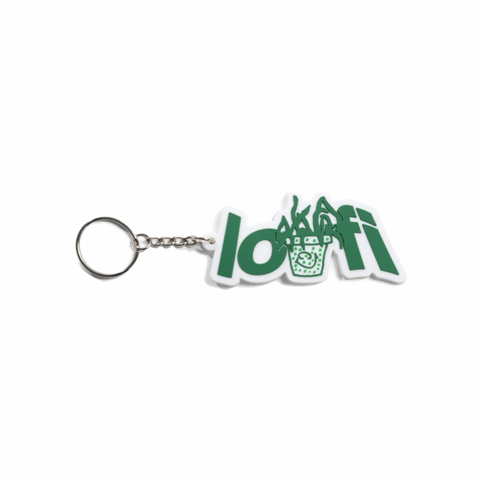 Lo-Fi Plant Logo Rubber Keychain (Multi) - August Shop