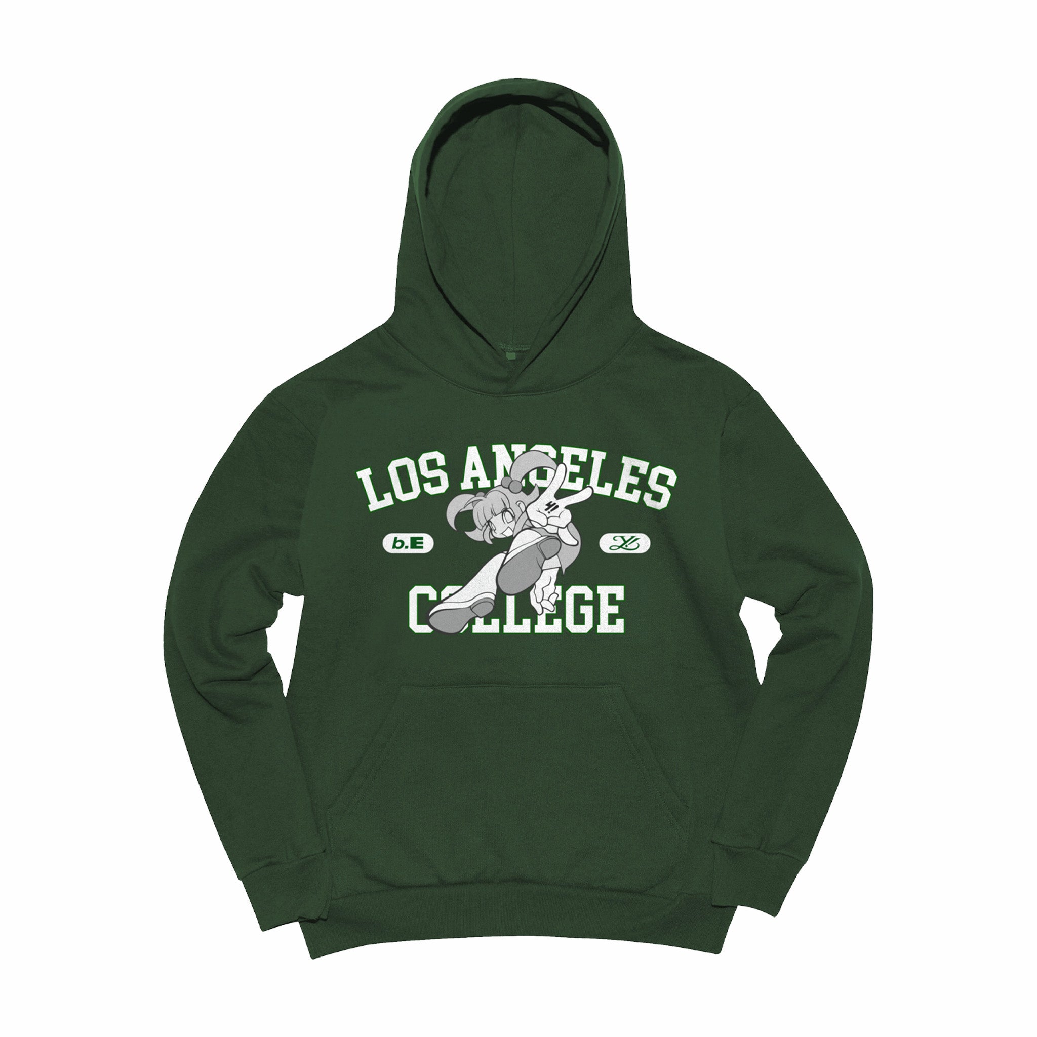 b.Eautiful x Yumin Ha College Hoodie (Green) - August Shop