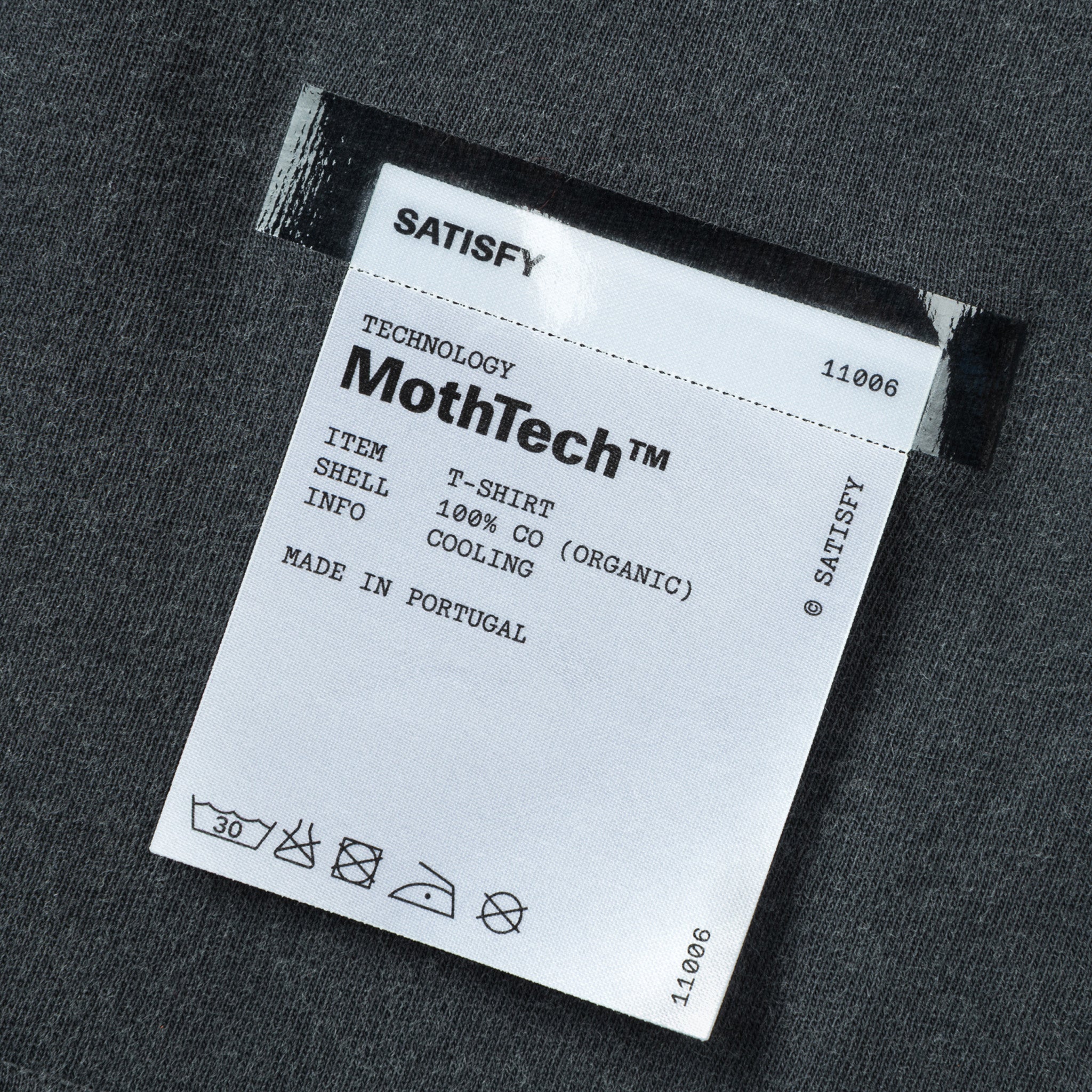 Satisfy MothTech T-Shirt 11006-AB-LG3 (Aged Black) - August Shop