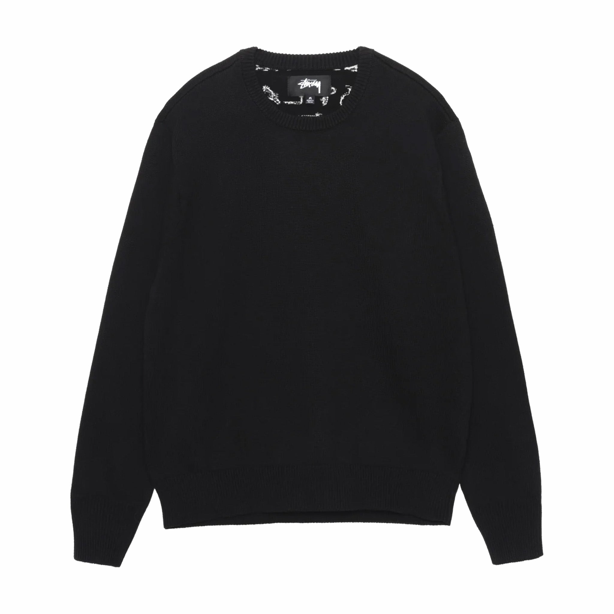 Stussy Laguna Icon Knit Sweater (Black) - August Shop
