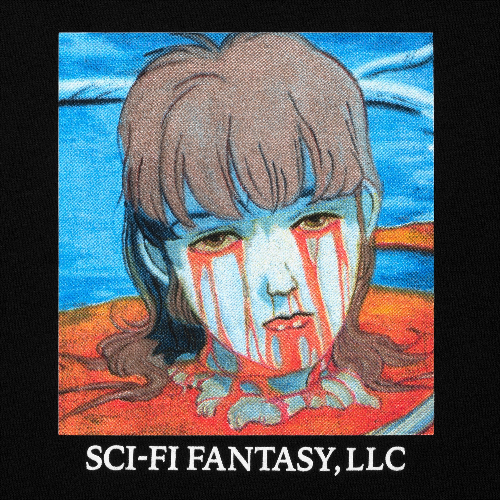 Sci-Fi Fantasy Leaking Eyes Tee (Black) - August Shop