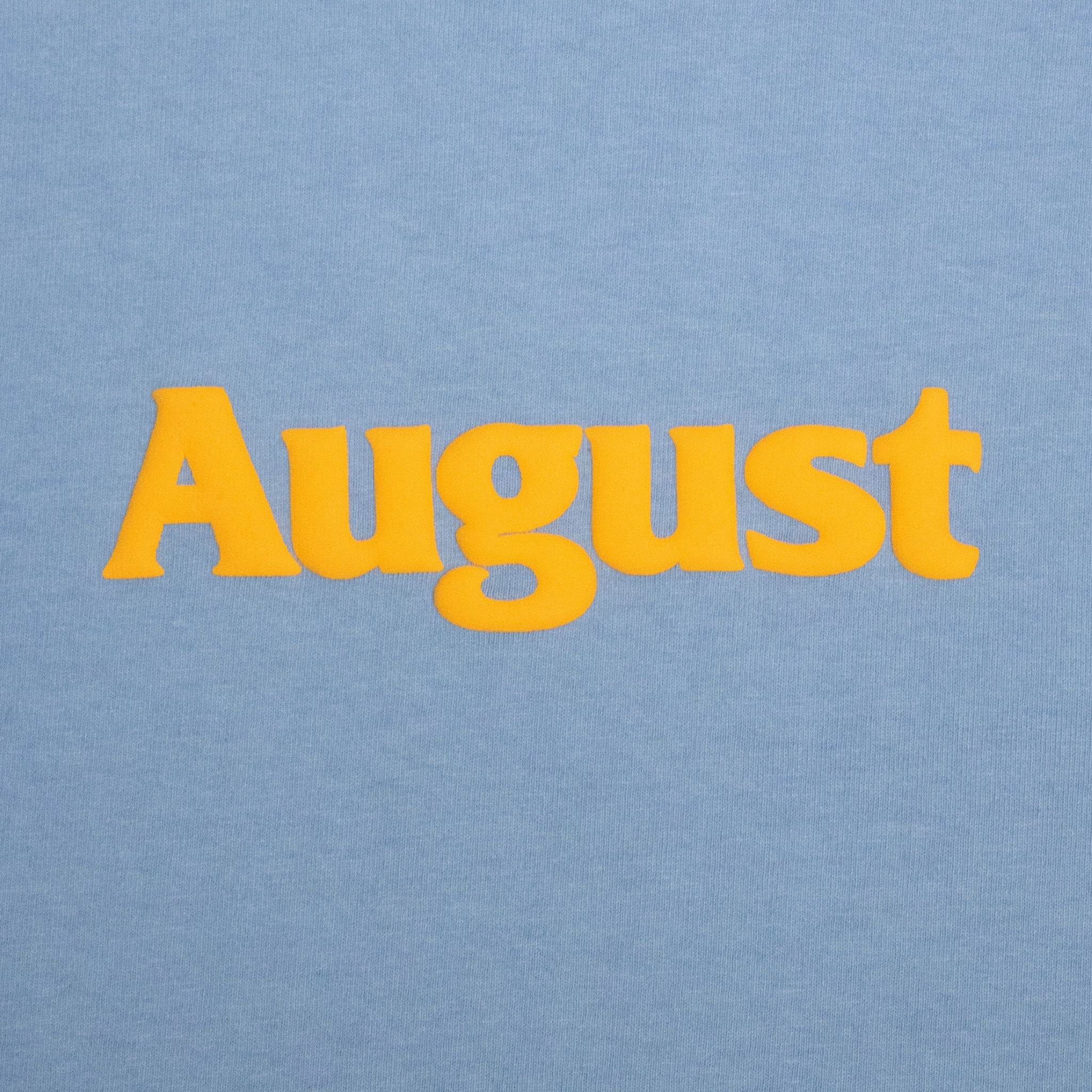August Puff Logo T-Shirt (Clear Blue) - August Shop