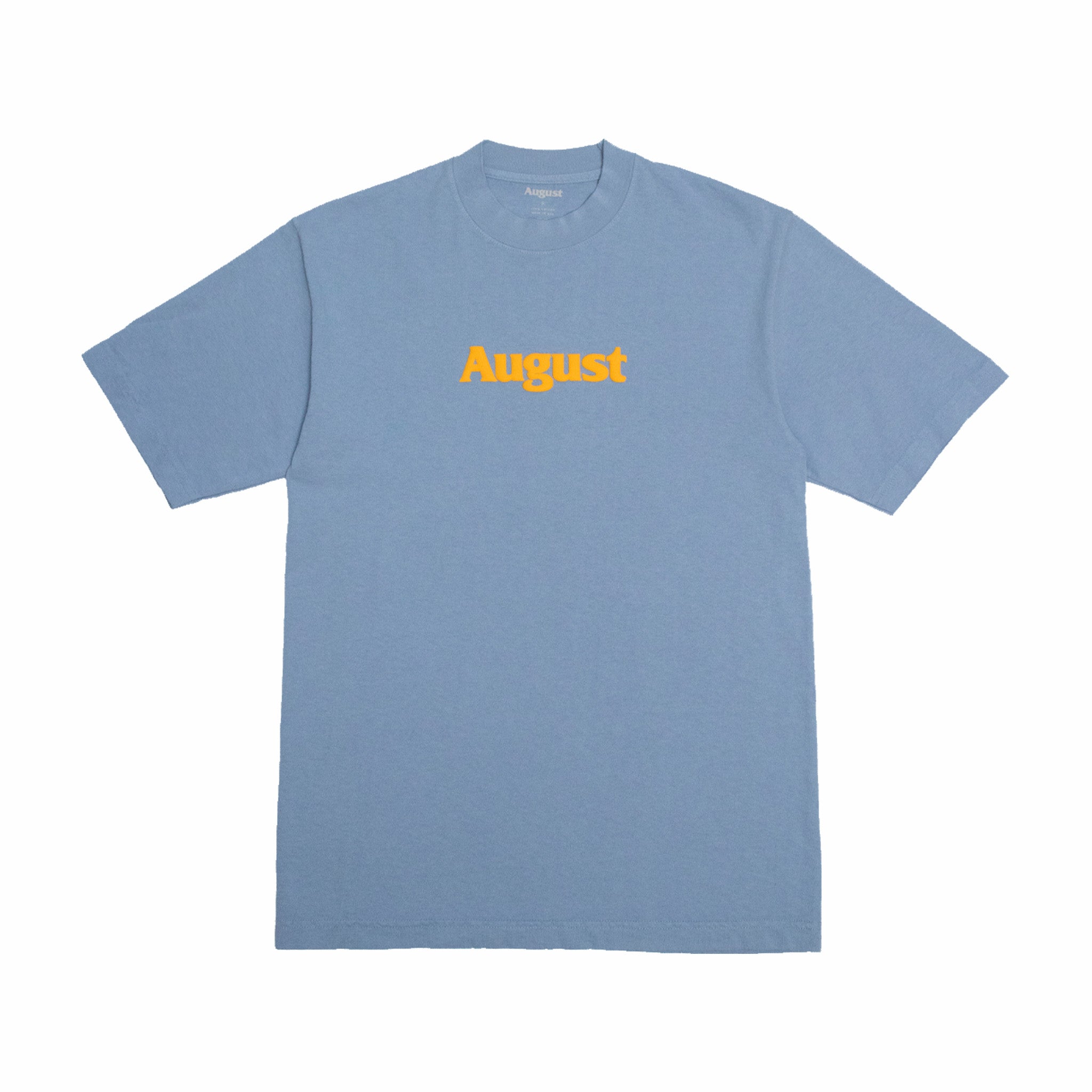 August Puff Logo T-Shirt (Clear Blue) - August Shop