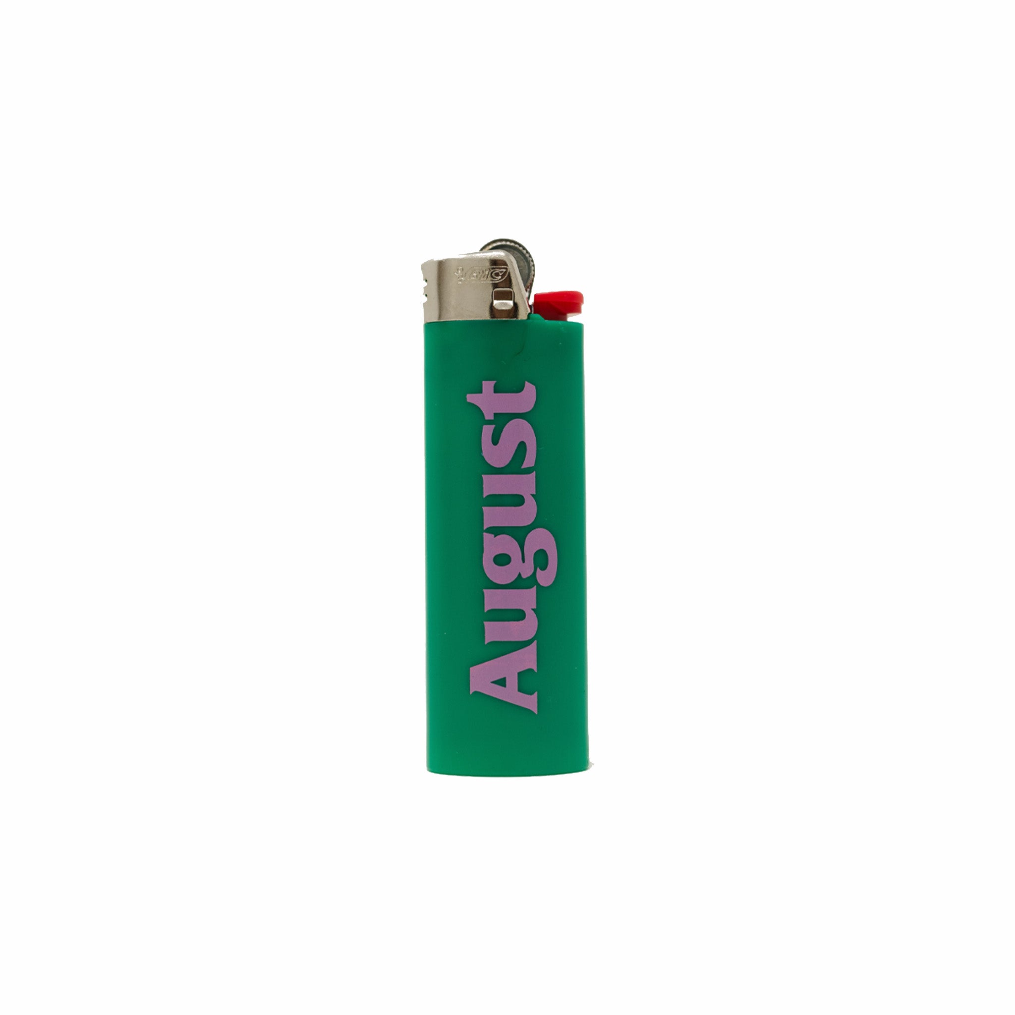 August Bic &quot;Logo&quot; Lighter (Green/Pink) - August Shop