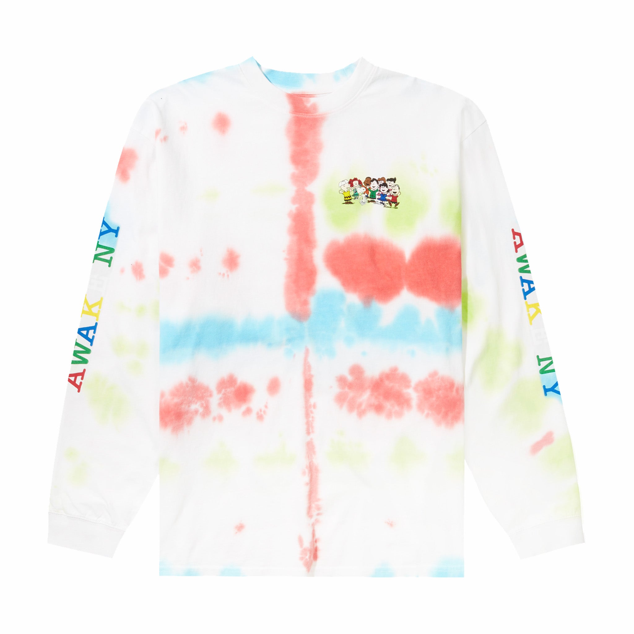 Awake NY x Peanuts Longsleeve T-Shirt (Tie Dye) - August Shop