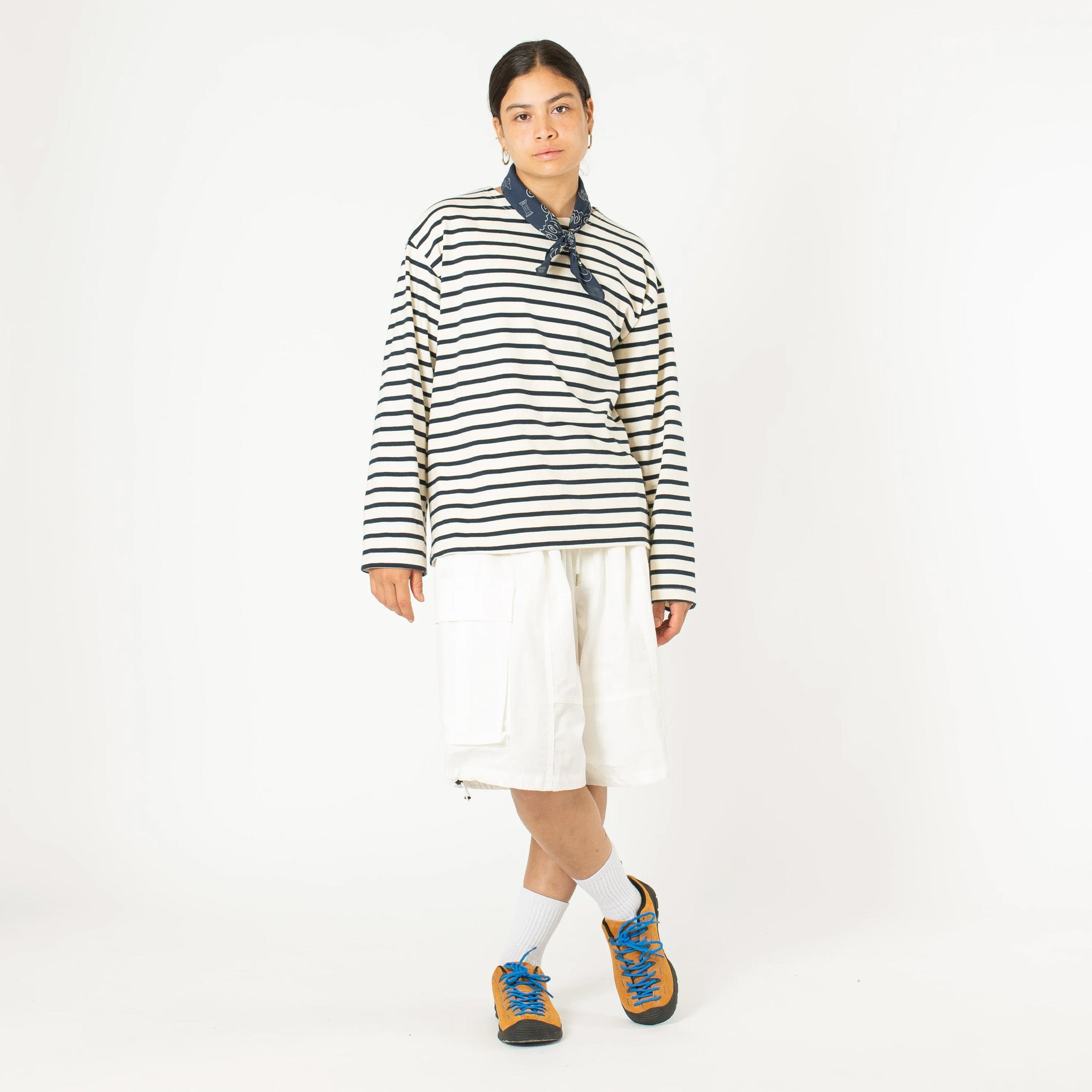 Estudio Niksen Longsleeve Stripe Top (Navy) - August Shop