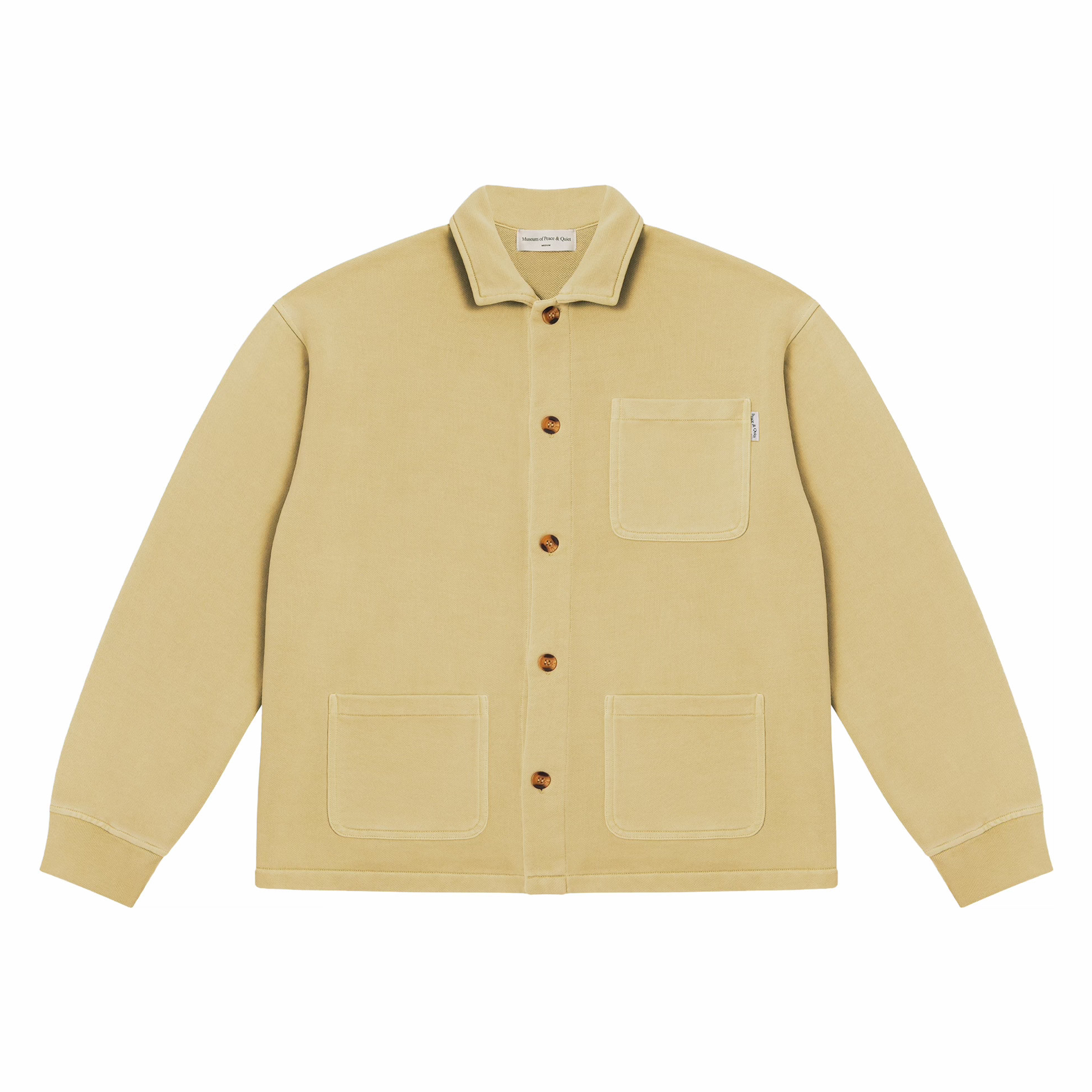 Museum Of Peace &amp; Quiet Wordmark Chore Coat (Tan) - August Shop
