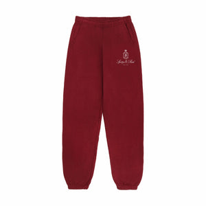 Sporty & Rich Vendome Sweatpant (Merlot/White) - August Shop